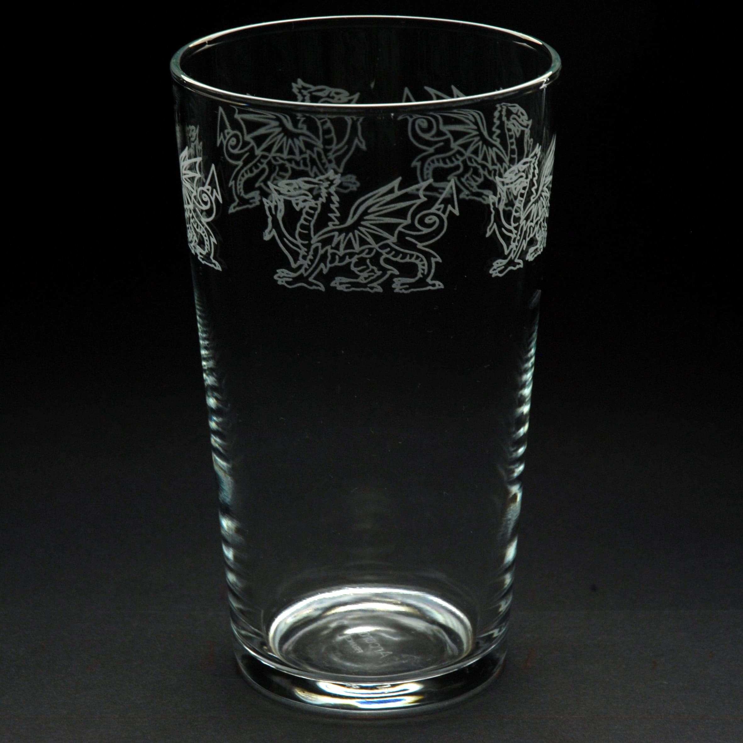 Milford CollectionAnimo Glass Pint Beer Glass - Welsh Dragon Plain