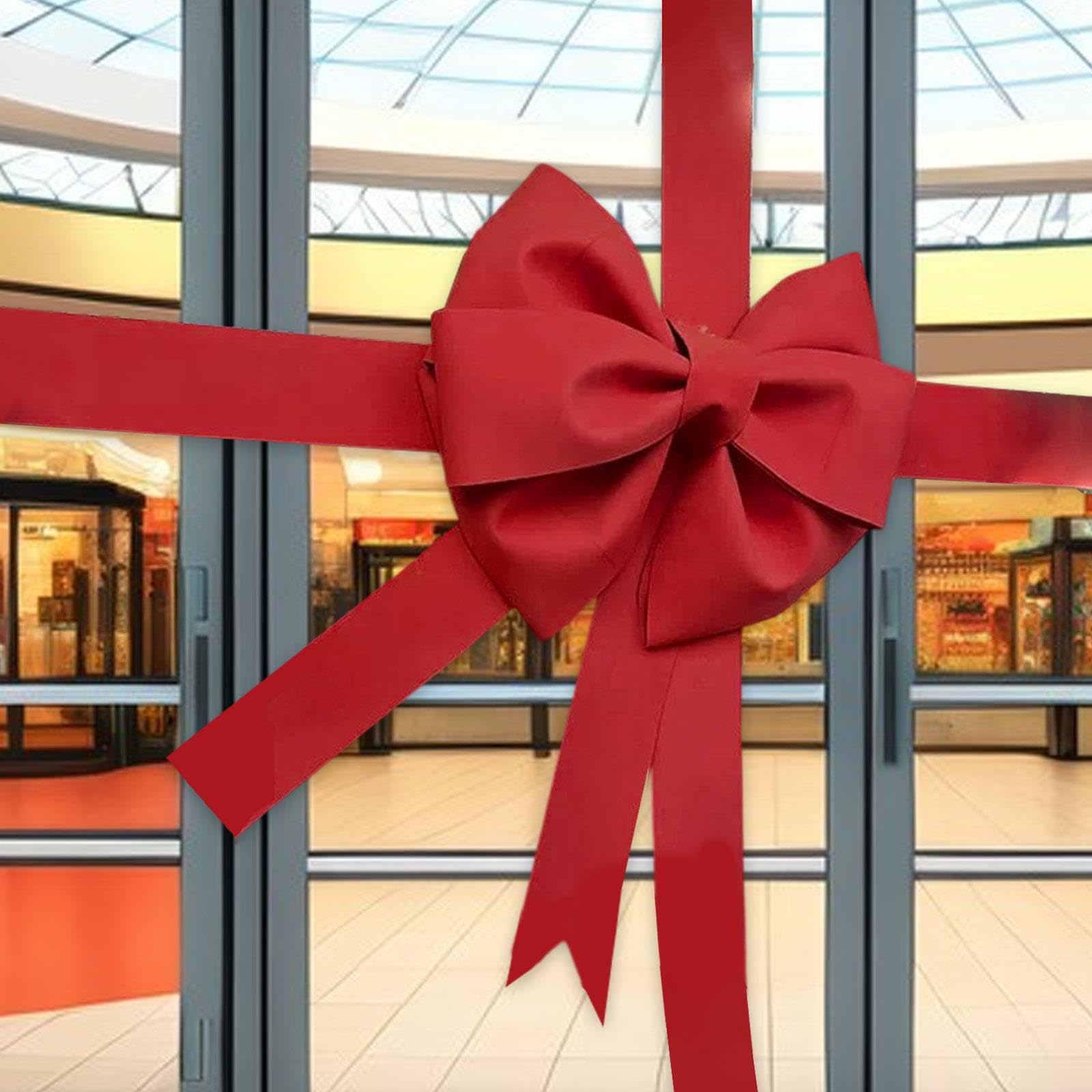 Fiocco Grande Kit Fai da Te con Materiale Eva Ornamento Decorativo da Appendere per Foto Festa Albero Adatto per Cerimonie Compleanno Neg, Rosso Scuro