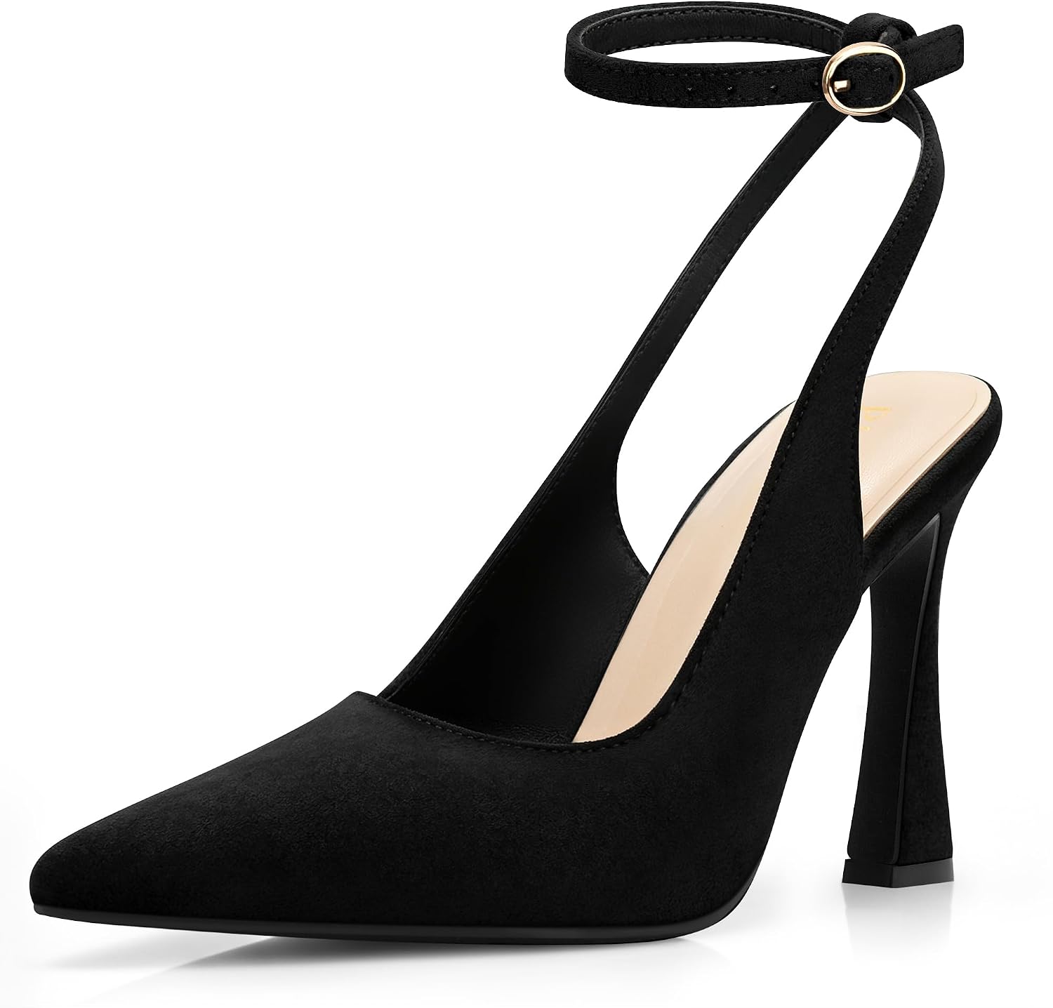 PARTY Womens Pointed Closed Toe Heels Stiletto Slingback High Heel for Women Dressy Pumps for Wedding and Office Work or Going Out