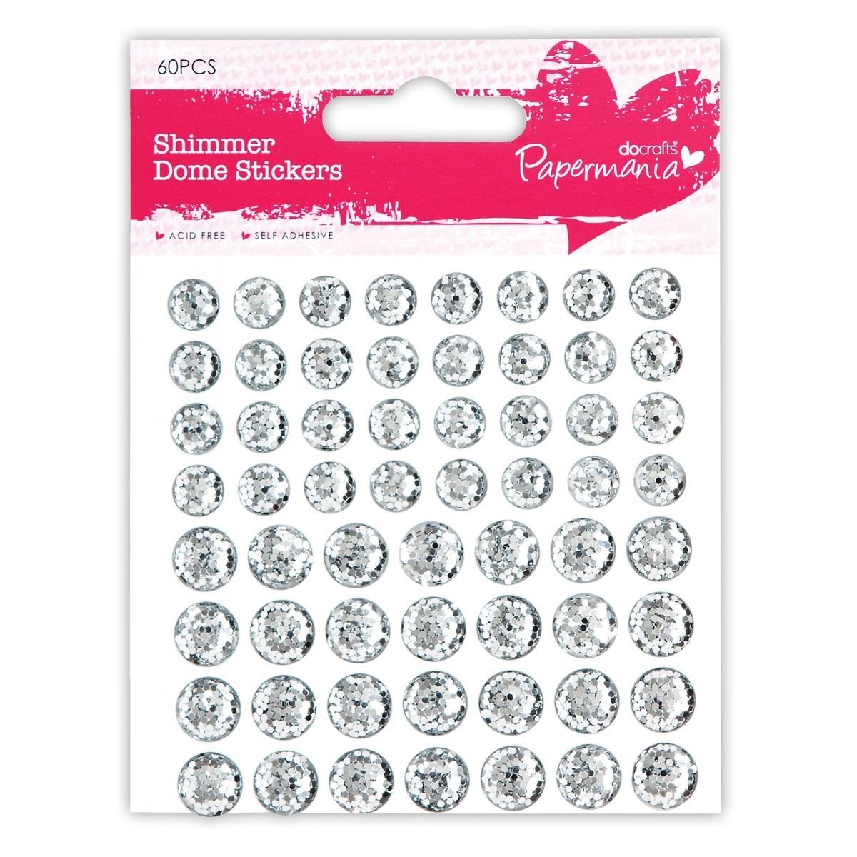 Papermania Embellishment Stickers, Silver, One Size