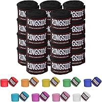 Vista 5 de Ringside Mexican Style Boxing Hand Wraps (Pairs) - 180" Semi-Elastic Cotton Blend Wrist Support with Thumb Loop for MMA, Muay Thai, Kickboxing