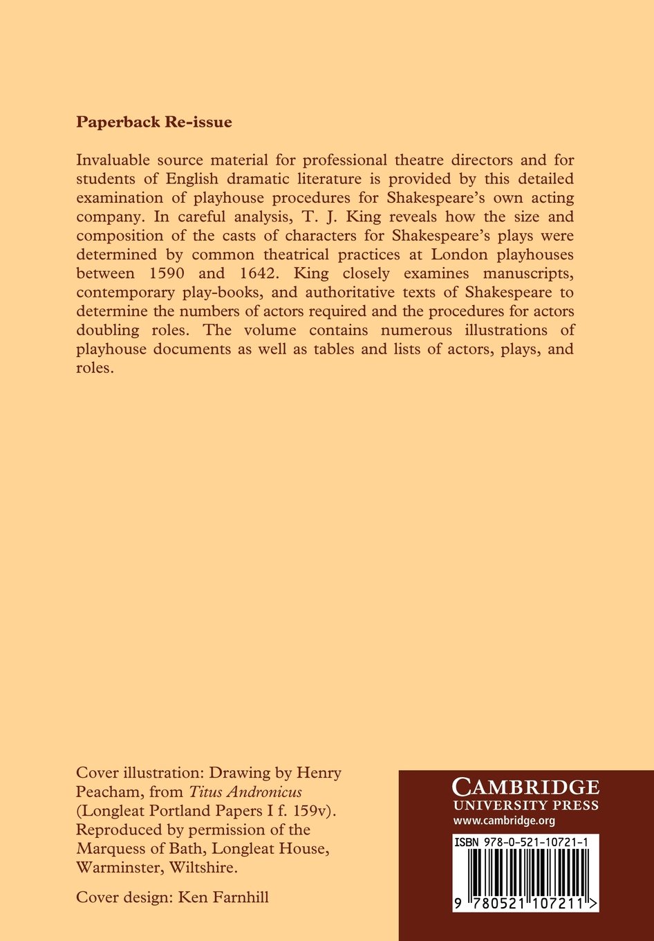 Casting Shakespeare's Plays: London Actors and their Roles, 1590-1642