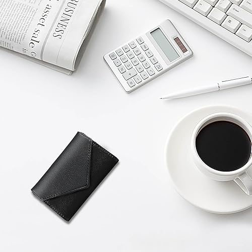 Vista 7 de XEYOU Funda para tarjetas de crédito para mujer, tarjetero con bolsillo frontal para mujer