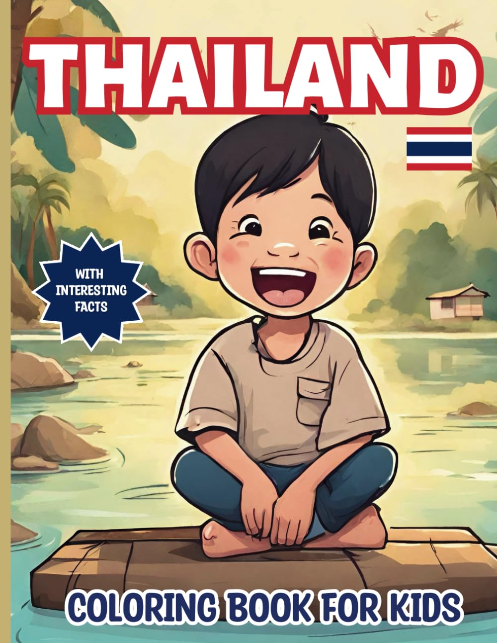 Thailand Coloring Book For Kids: With Interesting Facts