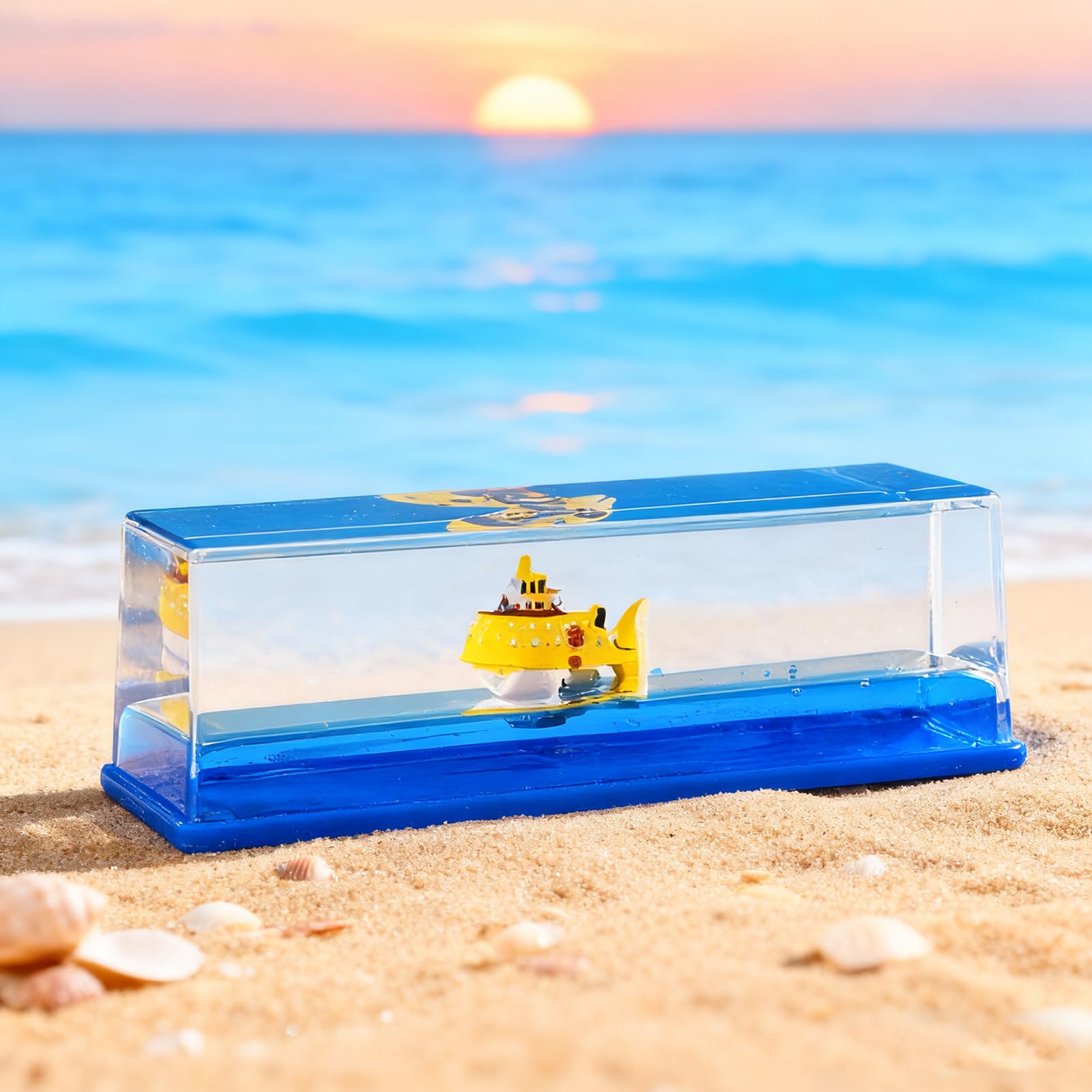Fhlprte Fluid Drift Model Ship,Fluid Drift Bottle,Acrylic Cruise Ship Fluid Model, Never Sinks Pirate Ship,Great Stress Relief and Gifts for Home Birthday Gift & Office Home Decoration (Style 3)