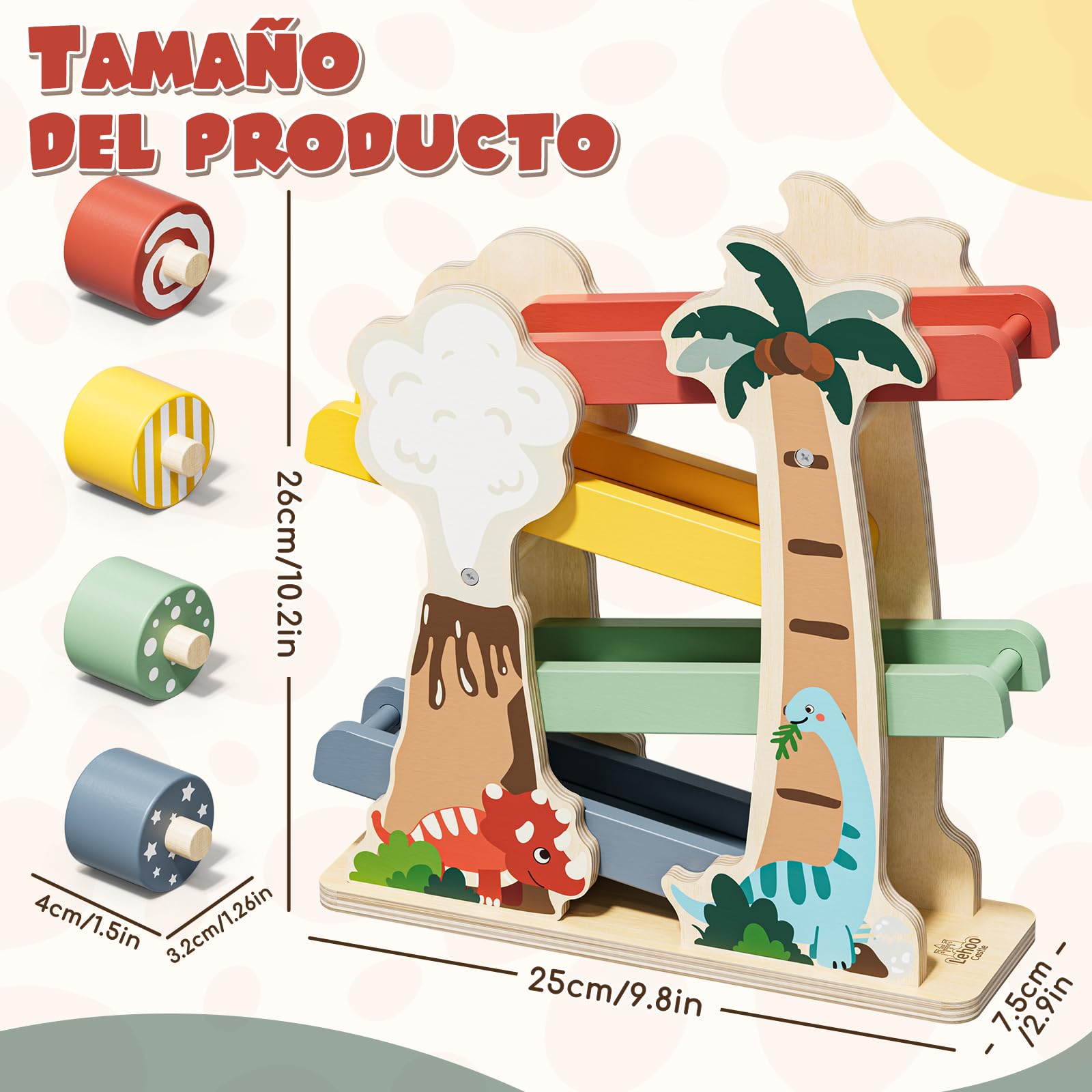 Lehoo Castle Juguetes Montessori 1 Años, Juguetes de Madera, Juguetes Bebe 1 Año, Regalo Niño 1 2 3 Años