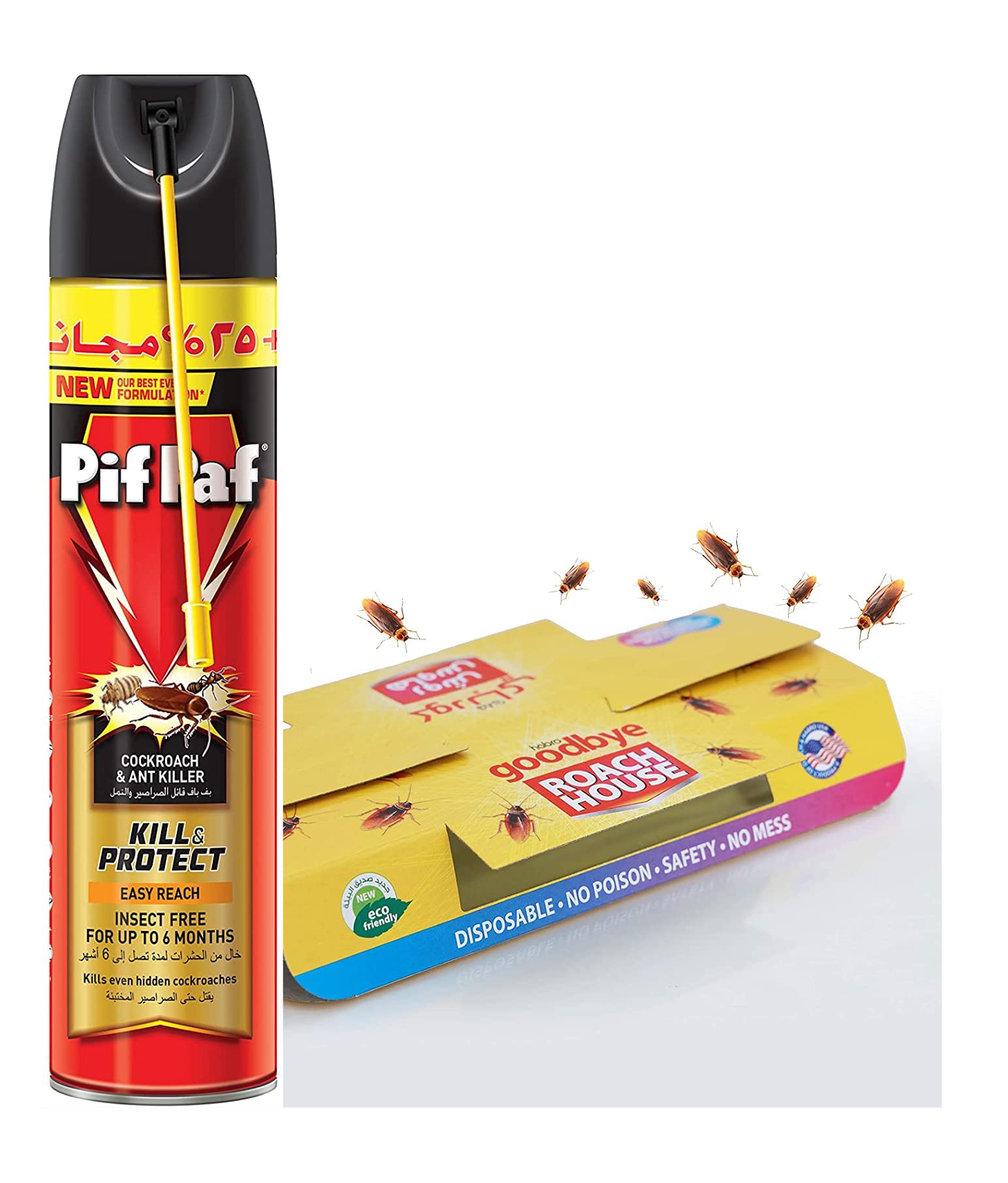 Buy Pif Paf Cockroach And Ant Killer Plus 1 Habro Googbye Roach House
