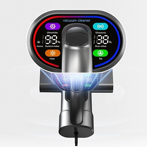 Miniatura 3 de Potente aspiradora de cama, aspiradora de mano de 5 ciclones con succión de 14 kPa, sensor inteligente de ajuste automático, inalámbrico para