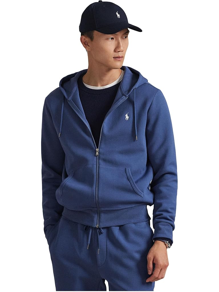 Navy Polo Ralph Lauren Double Knit Full Zip Hoodie