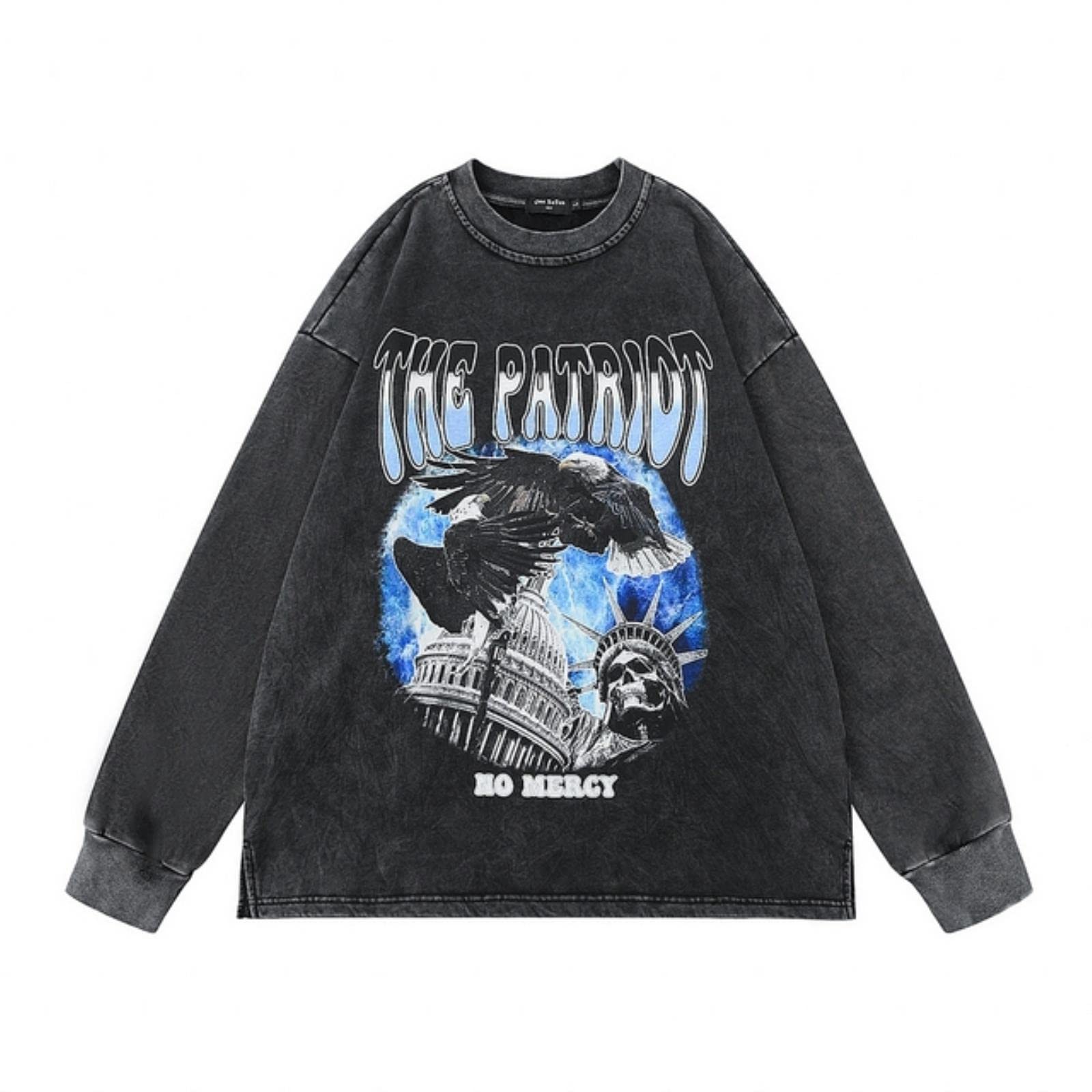 Felpa Hip Hop Streetwear Casual Allentato Cotone Pullover Felpa Con Cappuccio Harajuku Punk Goth
