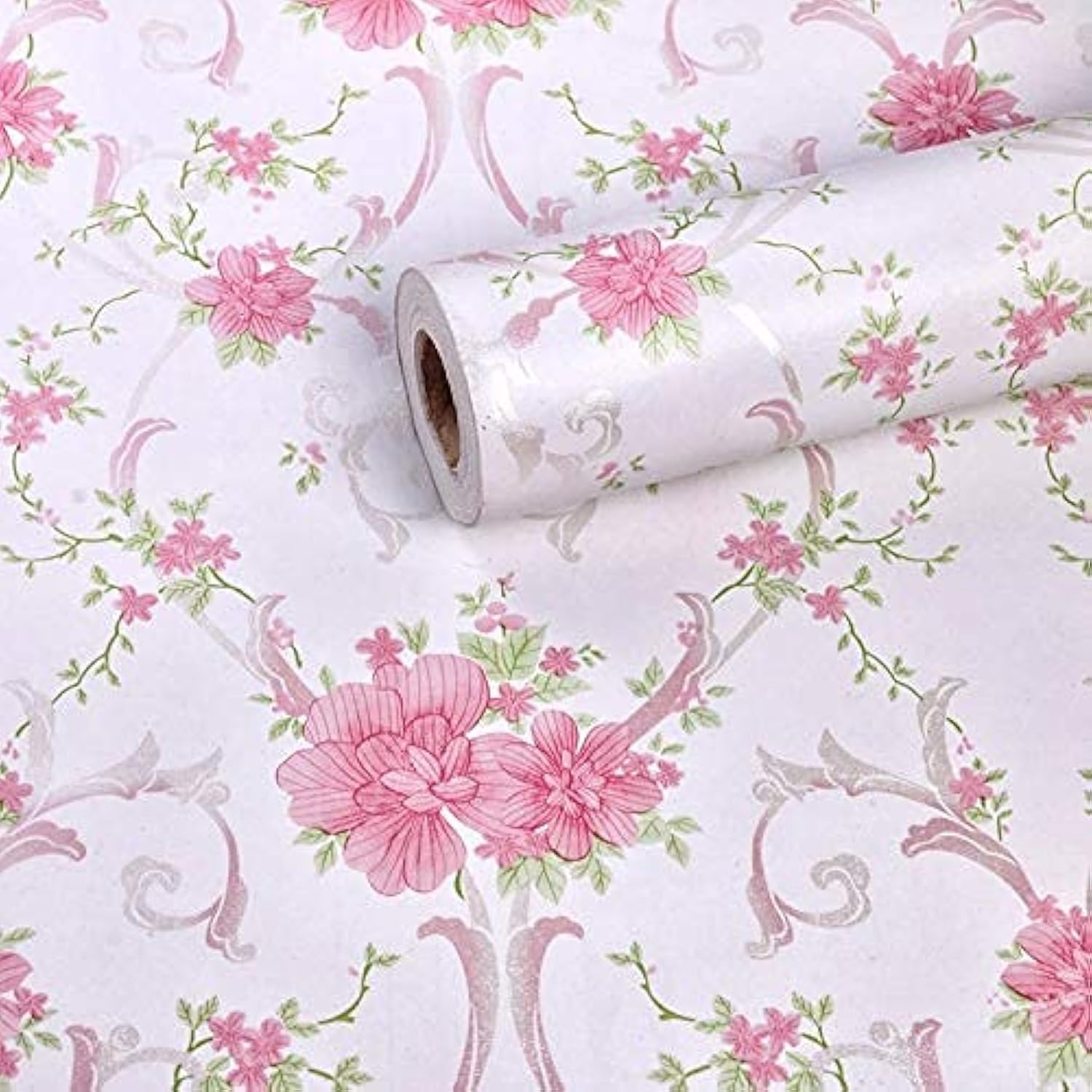 ANNA CREATIONS Self Adhesive Wallpaper Waterproof Vinyl Stickers PVC Wall Papers (18inches x 120 inches) (Pink Flower) (B09BVR167T) Amazon Price History, Amazon Price Tracker