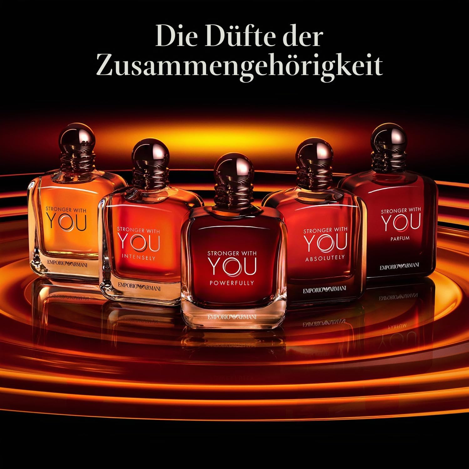 Armani Beauty Stronger With You Powerfully Köln für Herren, 3,3 Fl Oz | Warmer und würziger Duft, Kastanienakkord, süße Kirsche, Lavendel