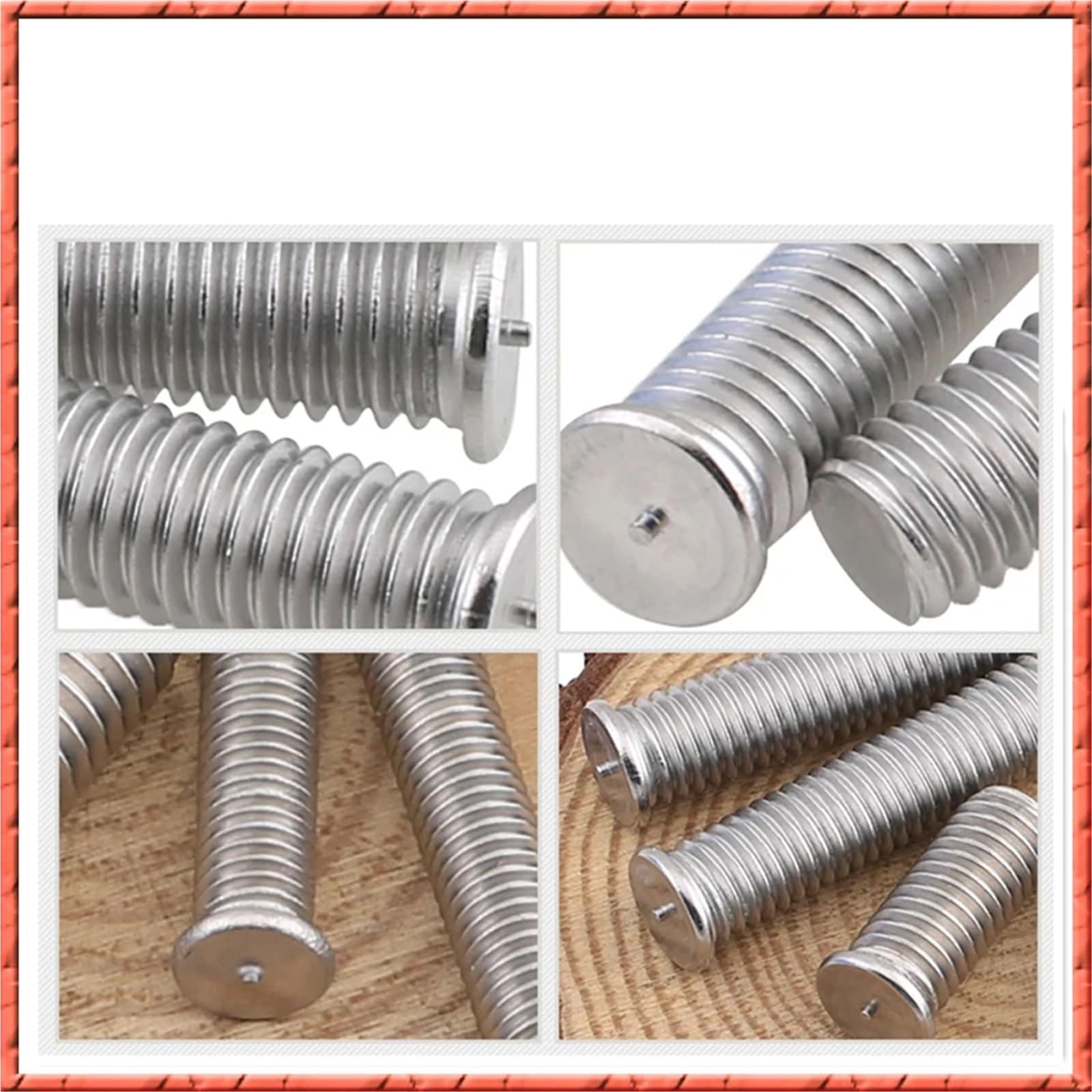 100 szt. M3/M4/M5*6-50mm kołki do zgrzewania punktowego ze stali nierdzewnej, gwoździe do spawania kondensatorów(30mm,M5)