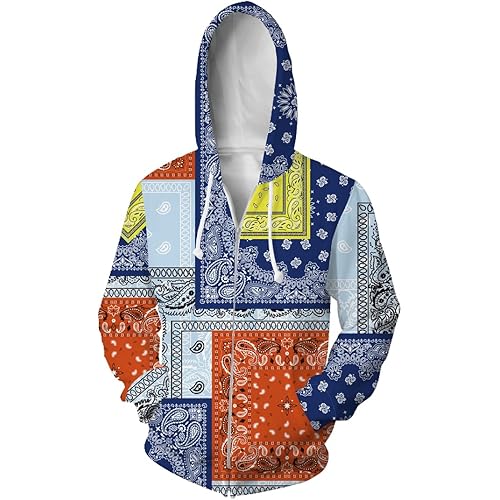 Colour Bandana Hoodies for men hip hop Blue Black Red Bandana print clothing Shirts Shorts Bandanas Pants jackets women