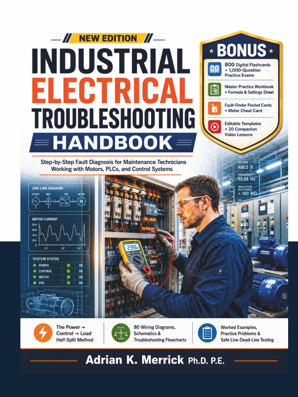 INDUSTRIAL ELECTRICAL TROUBLESHOOTING HANDBOOK: Step-by-Step Fault Diagnosis for Maintenance Technicians Working with Motors, PLCs, and Control Systems