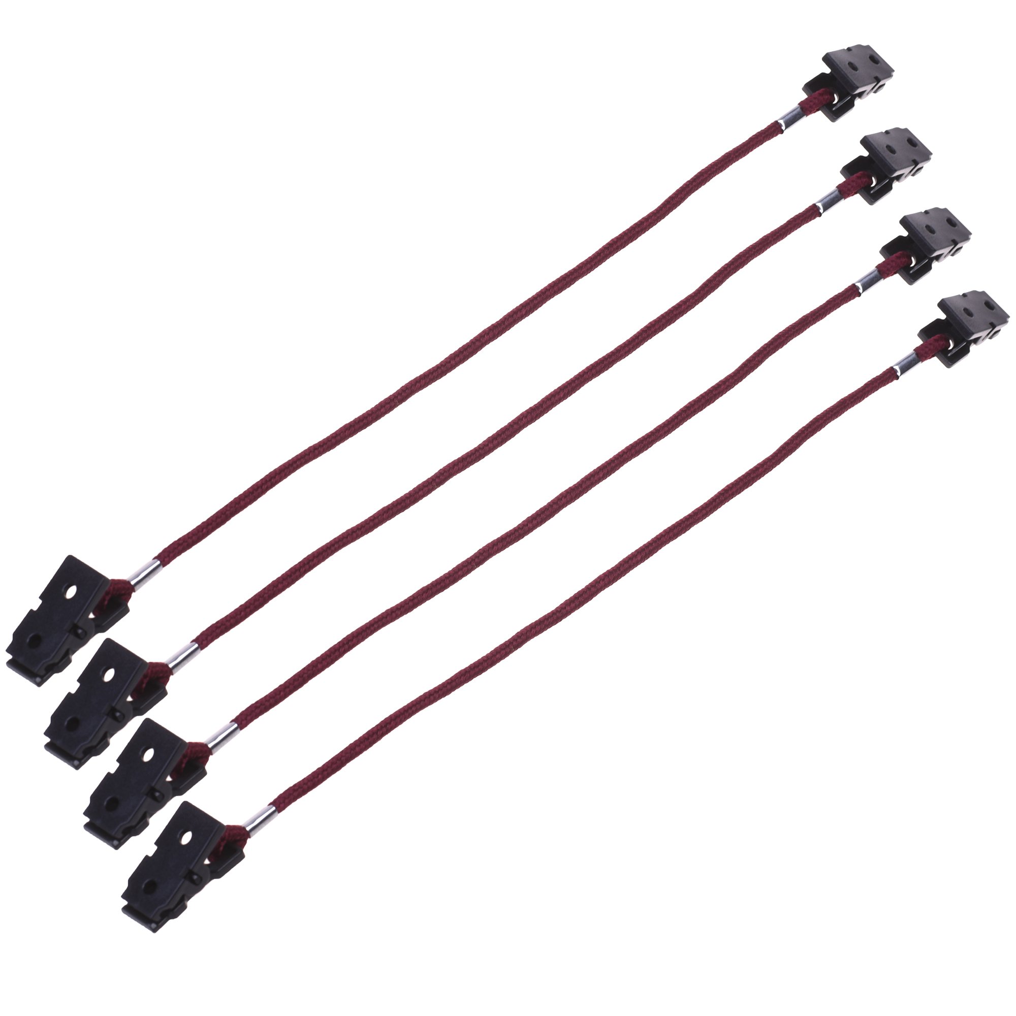 BCP Hat Clip Cap Retainer for Fishing Outdoor, Burgundy, 4 Pieces