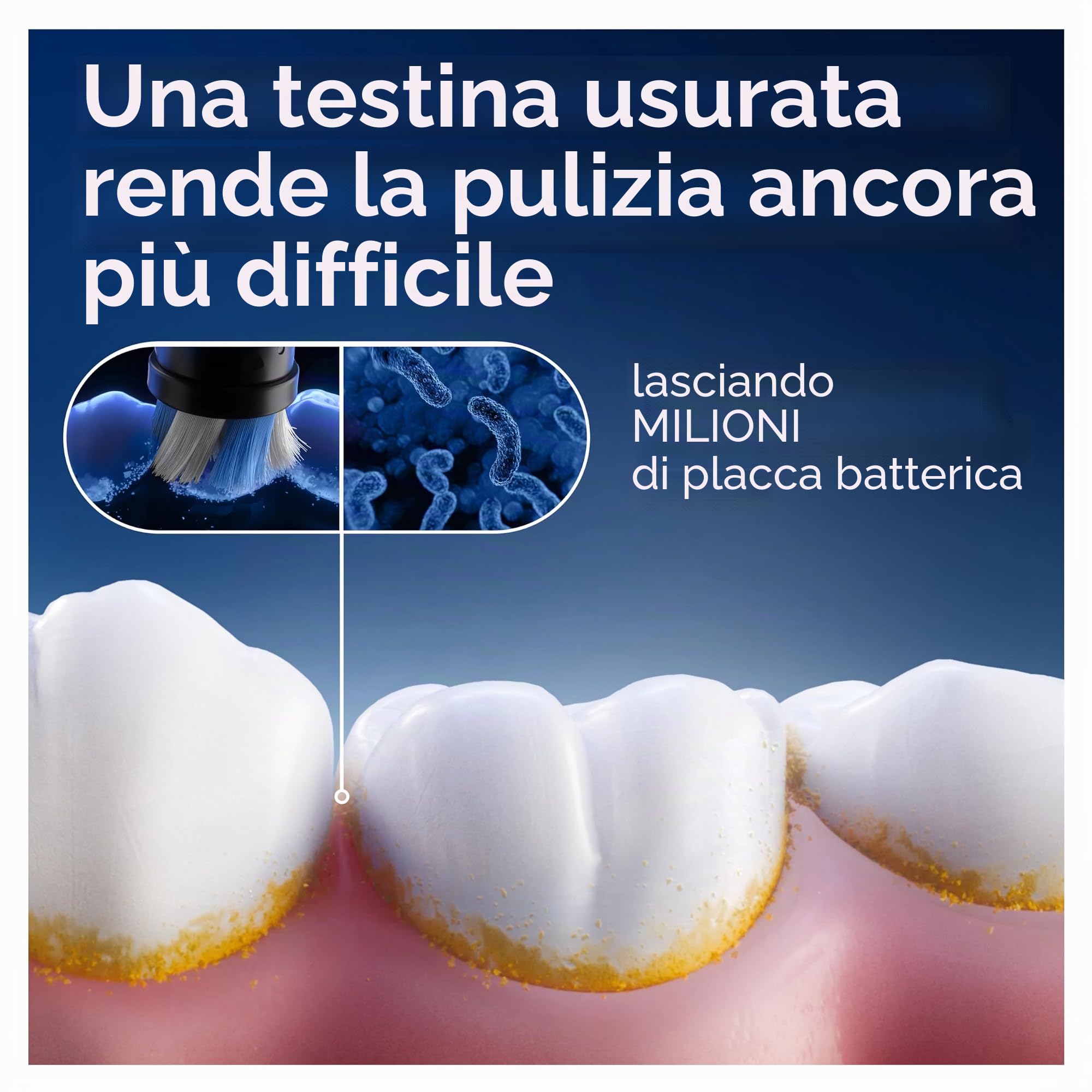 Oral-B iO Ultimate Clean Testine di Ricambio , 4 Pezzi, Pacco Adatto alla Buca delle Lettere