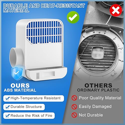 Miniatura 3 de Kit de ventilación para secadora interior 3 en 1 con filtro de 8 capas y manguera de 10 pies, caja de trampa de pelusa con sistema de cajón de agua,