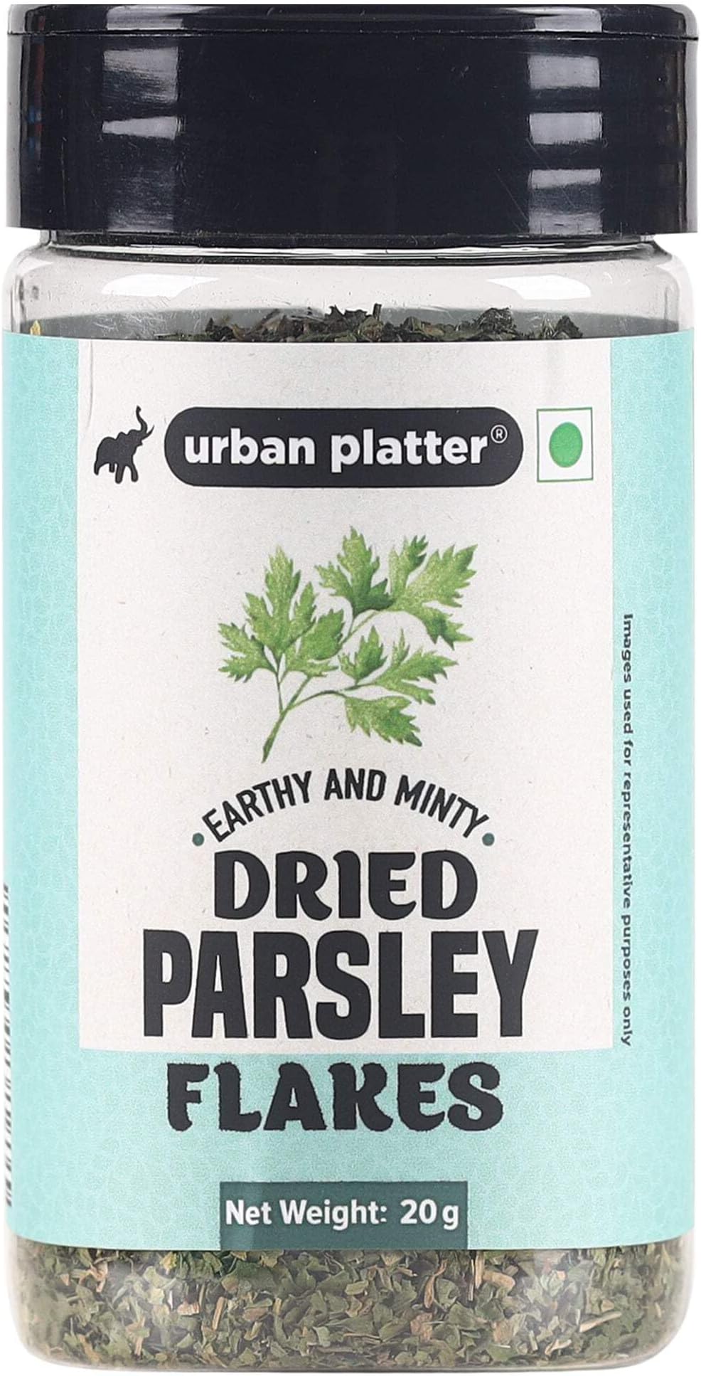 Urban Platter Whole Sun Dried Parsley Flakes Herb, 20g
