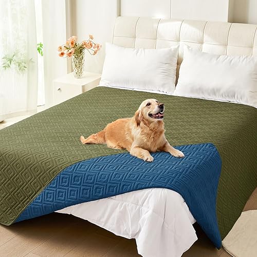Miniatura 68 de hyha Manta impermeable para perro, manta suave para cama de perro, manta para mascotas, funda de sofá impermeable lavable para perros, fundas Gris