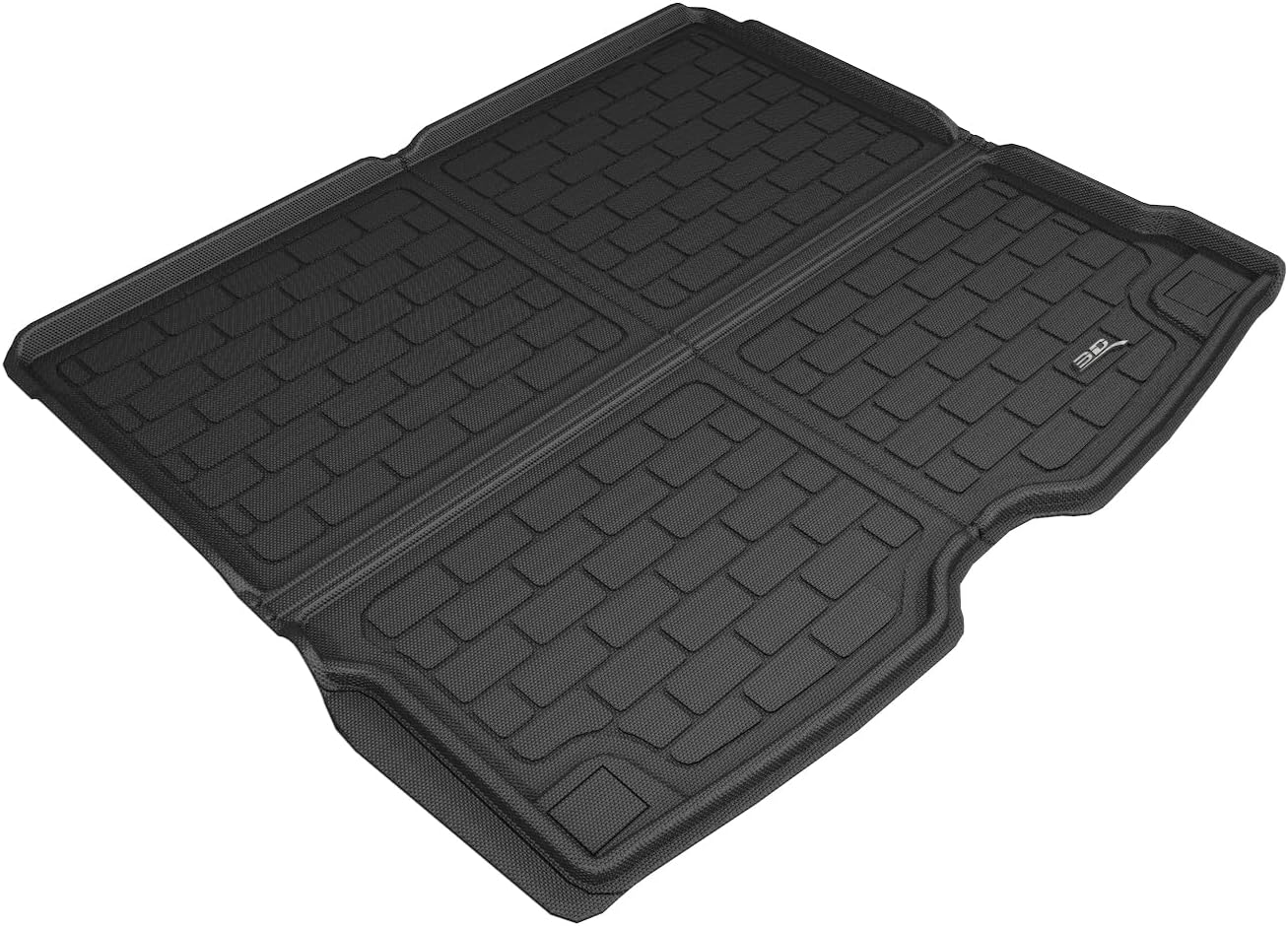 3D MAXpider Custom Fit Kagu Black Cross Fold Cargo Liner Compatible with Volvo Xc60 2018-2026 - Cargo Liner