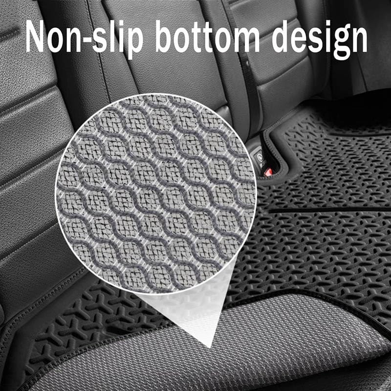 Car Gel Seat Cushion for Tesla Model 3/Model S/Model X/Model Y 2013-2025, Cooling Seat Cushion Relieve Fatigue Breathable Super Large Thick Durable,Black-Front Two Seats