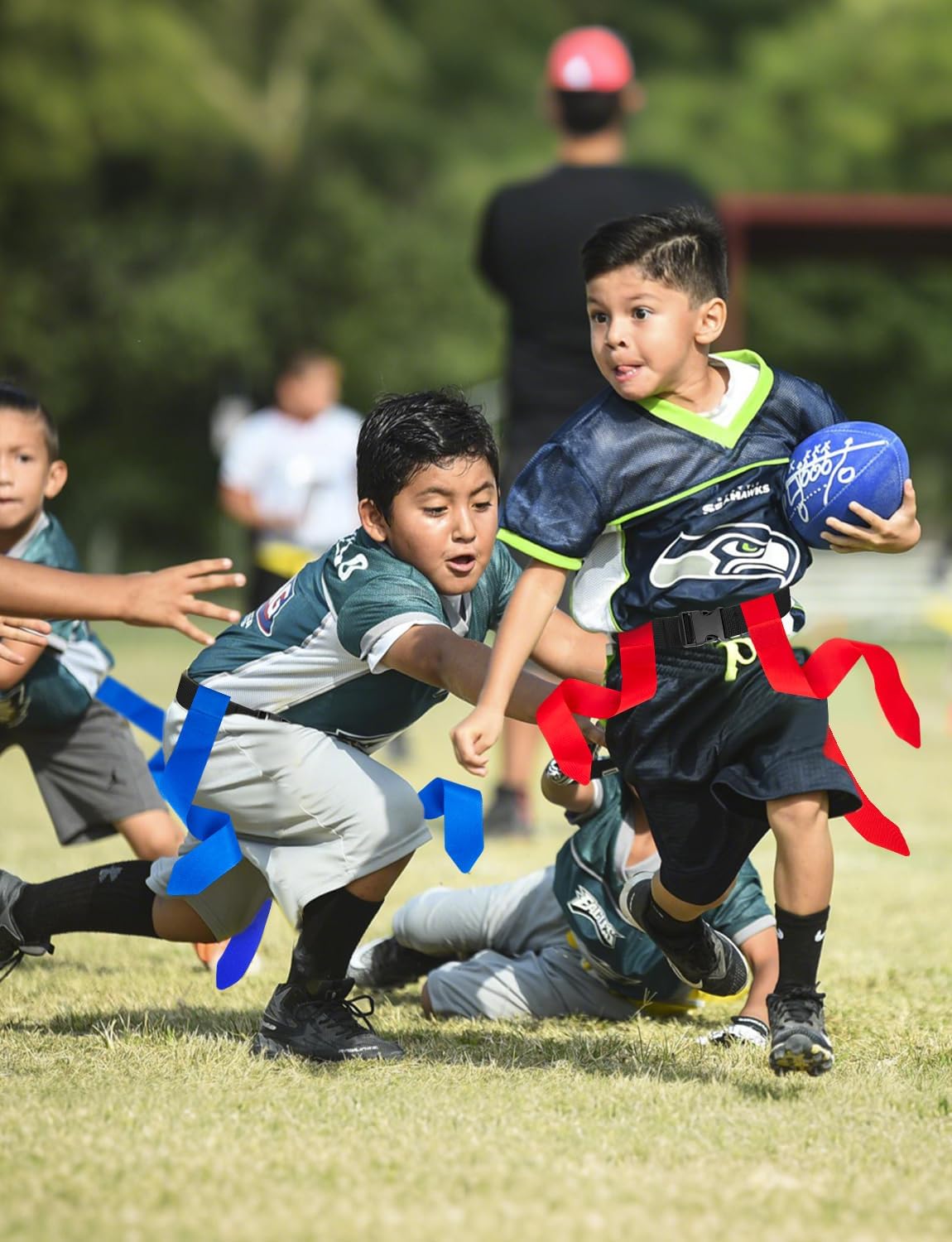 30 Flag Football Set 10 Players Adjustable Belts | Kids Teens Adults Team Training Sport Events
