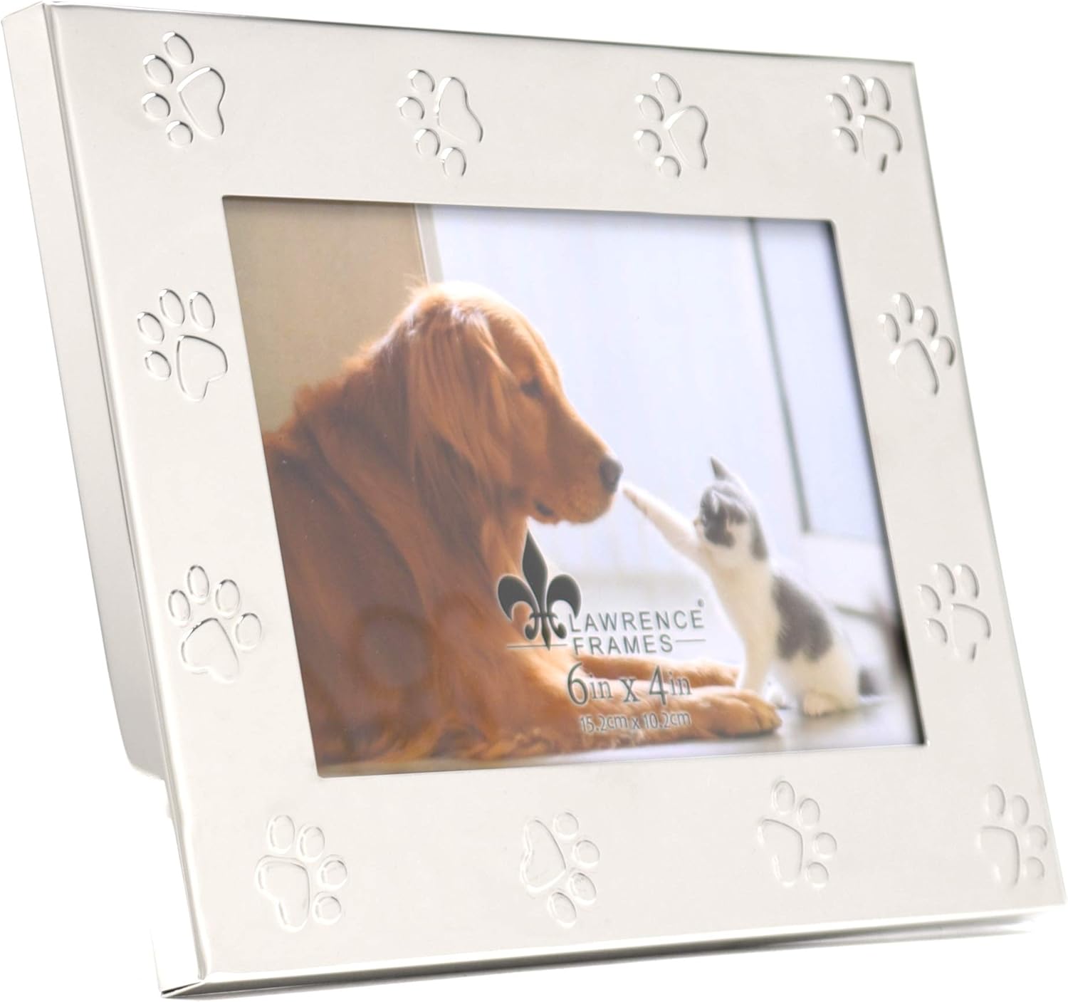 Lawrence Frames - 567064 Classic Bead Picture Frame, 6x4, Silver