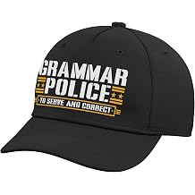 Grammar Police to Serve and Correct Men Women Adjustable Baseball Hat