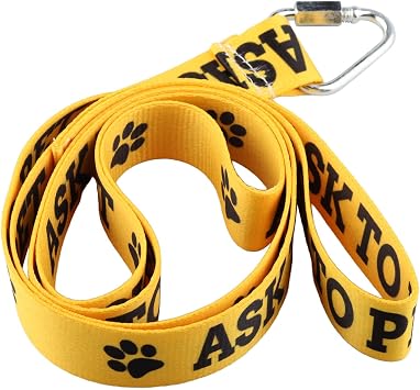 PWHAOO Dot Not Pet/Do Not Touch Me/Ask to Pet Nervous Dog Lead Shy Rescue Dog Gift Nervous Shy Dog Gift Ask to Pet Leash