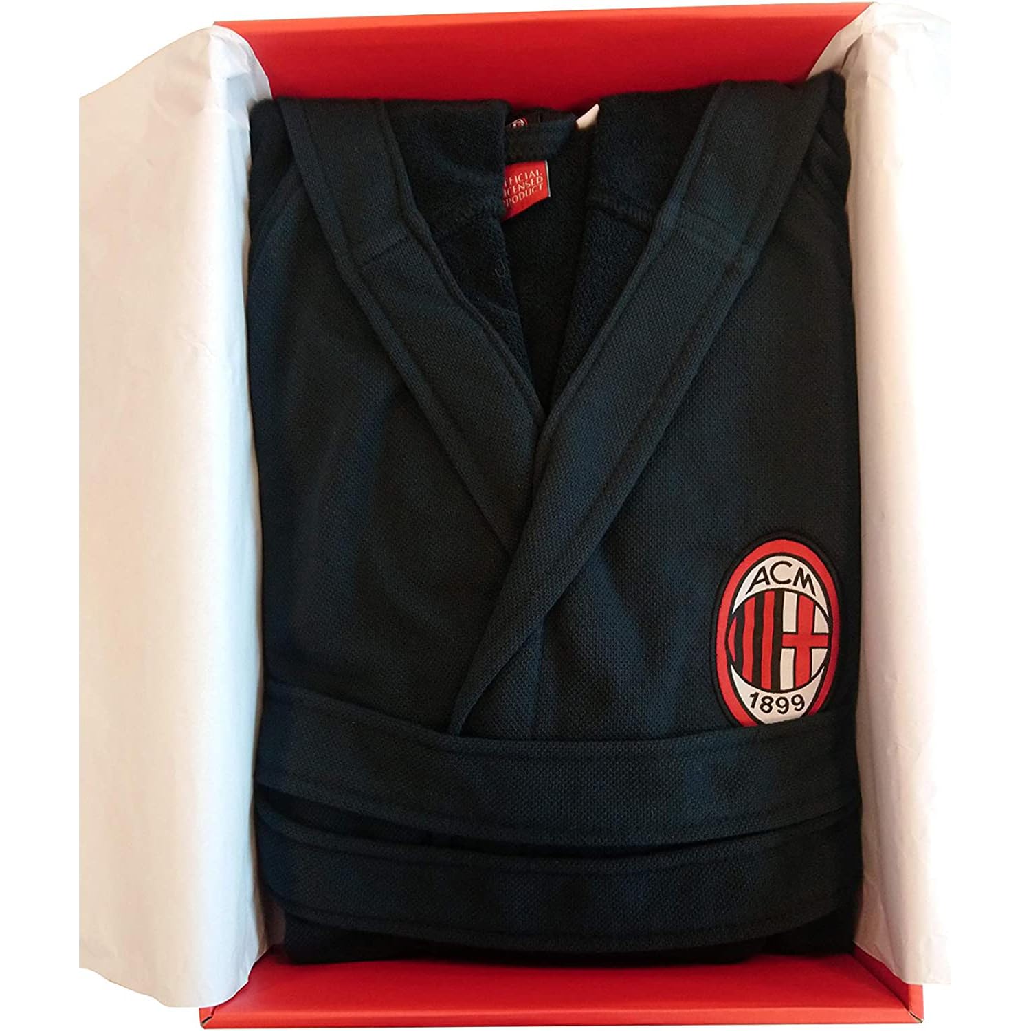 A.C. Milan Peignoir Premium, Noir, M