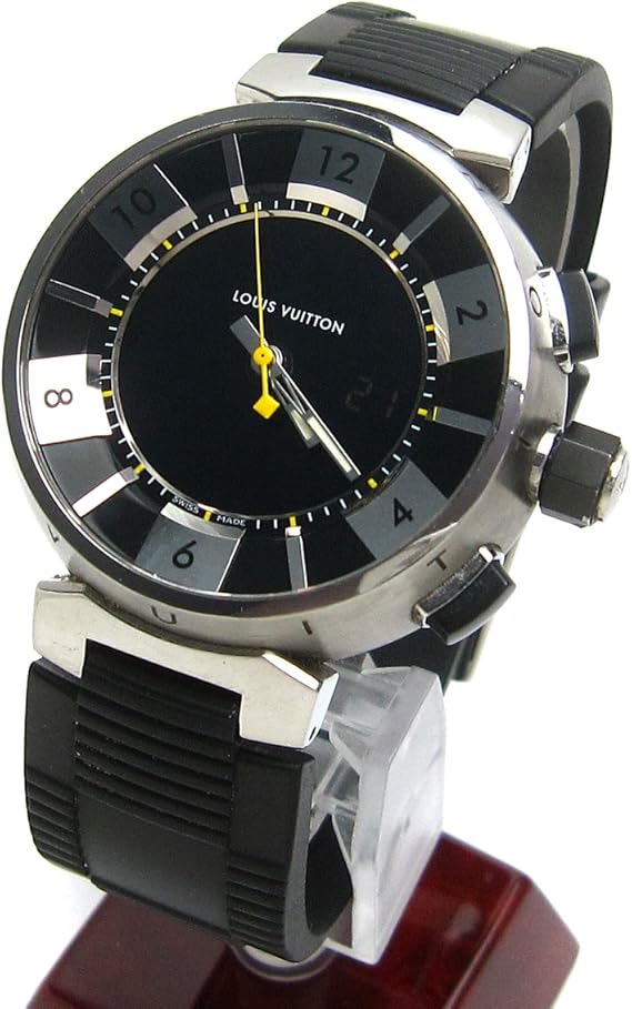 Amazon ルイヴィトン Louis Vuitton 腕時計 Q118f タンブール クロノ インブラック 保証書 Box メンズ 中古 メンズ腕時計 腕時計 通販