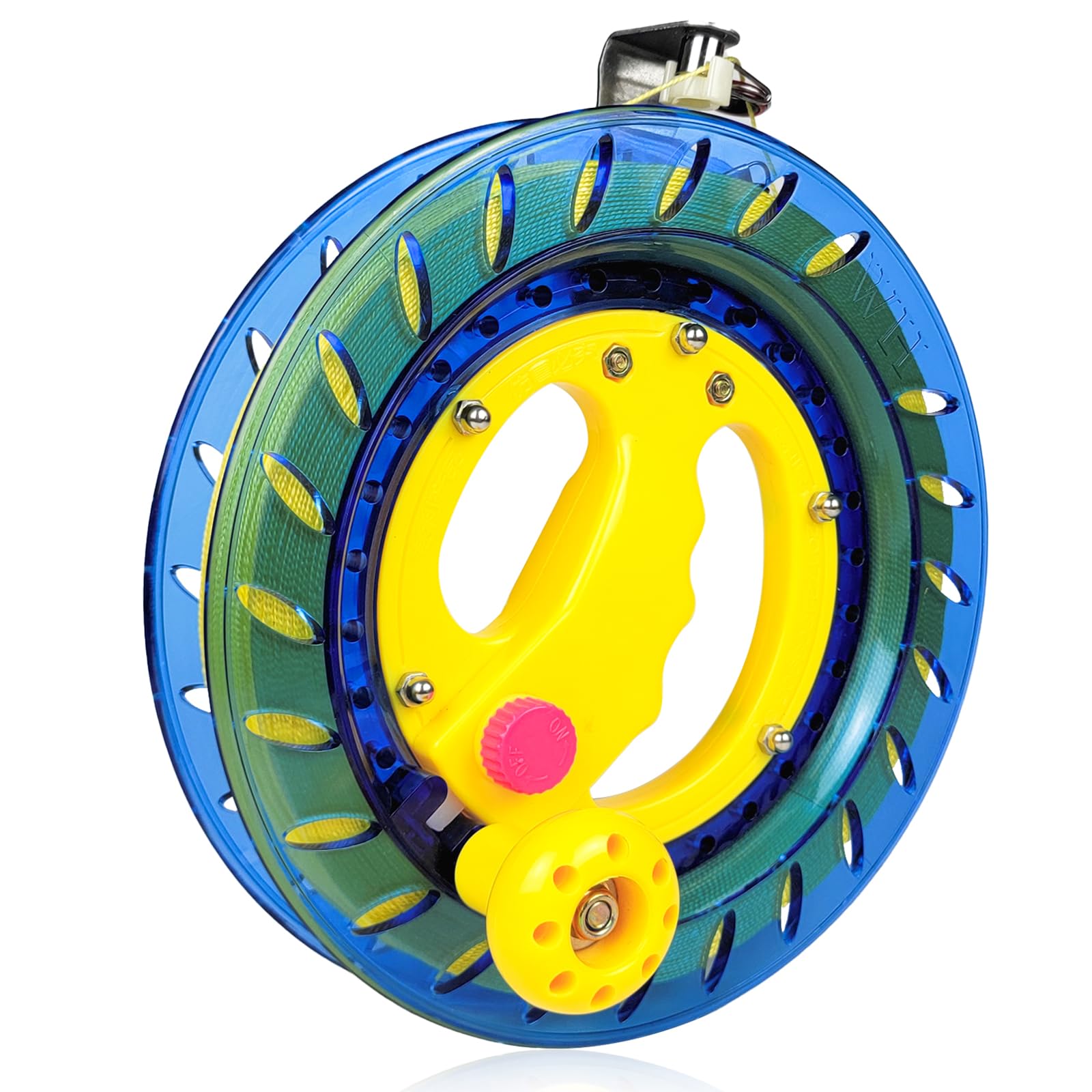 Mint's Colorful Life 8in Kite Reel Winder, Kite Line with Reel, Comes with 1000ft String (Blue, 8 Inch) - Image 8