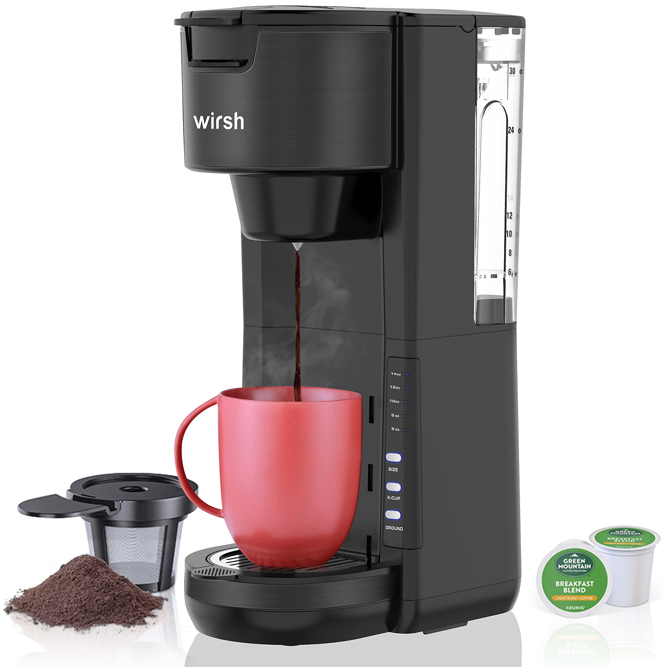 Wirsh Single Serve Coffee Maker, Single 