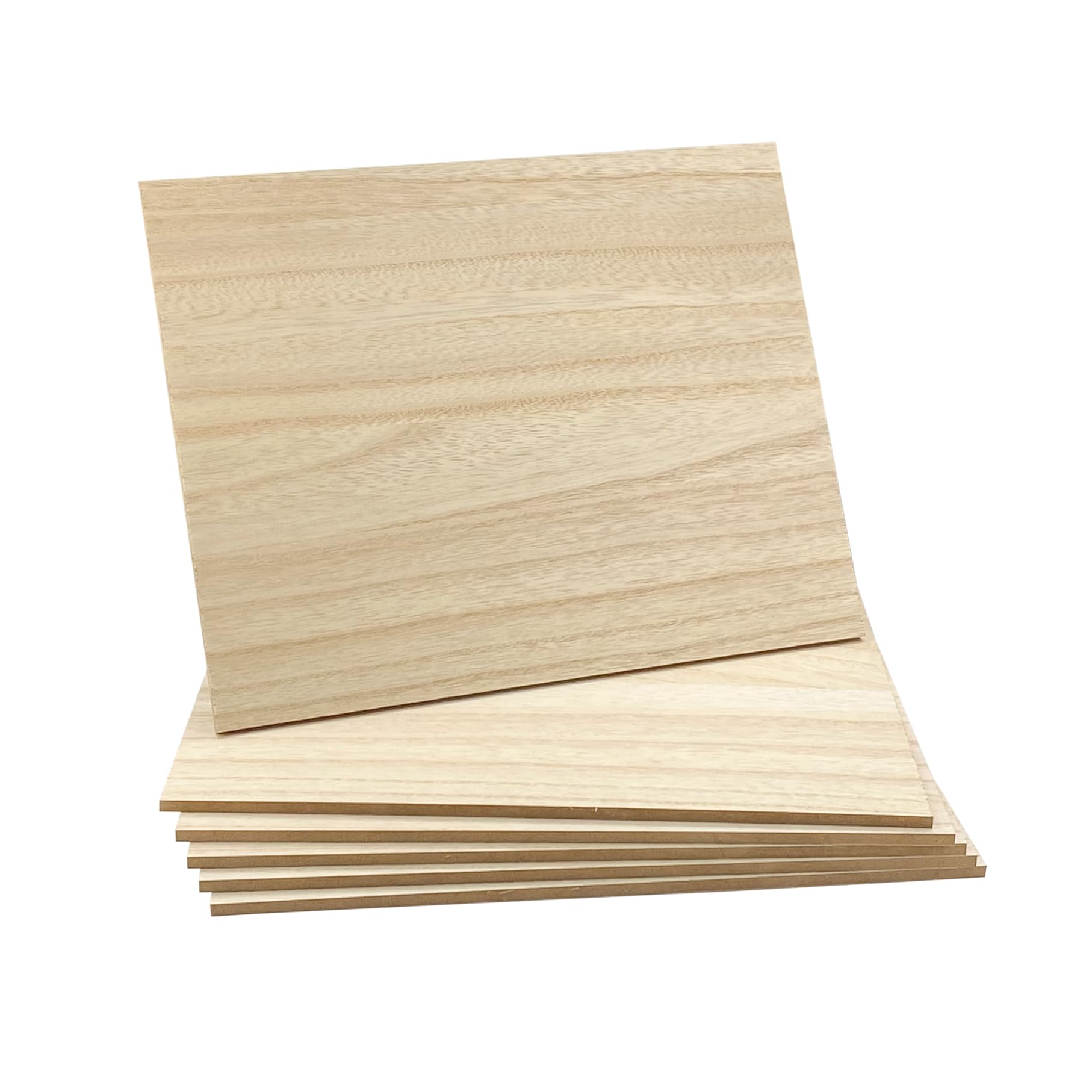 Paquete de 6 tableros de madera MDF de 11 x 14 a 1/4 pulgadas de grosor, hoja de MDF chapada de doble cara para manualidades caseras