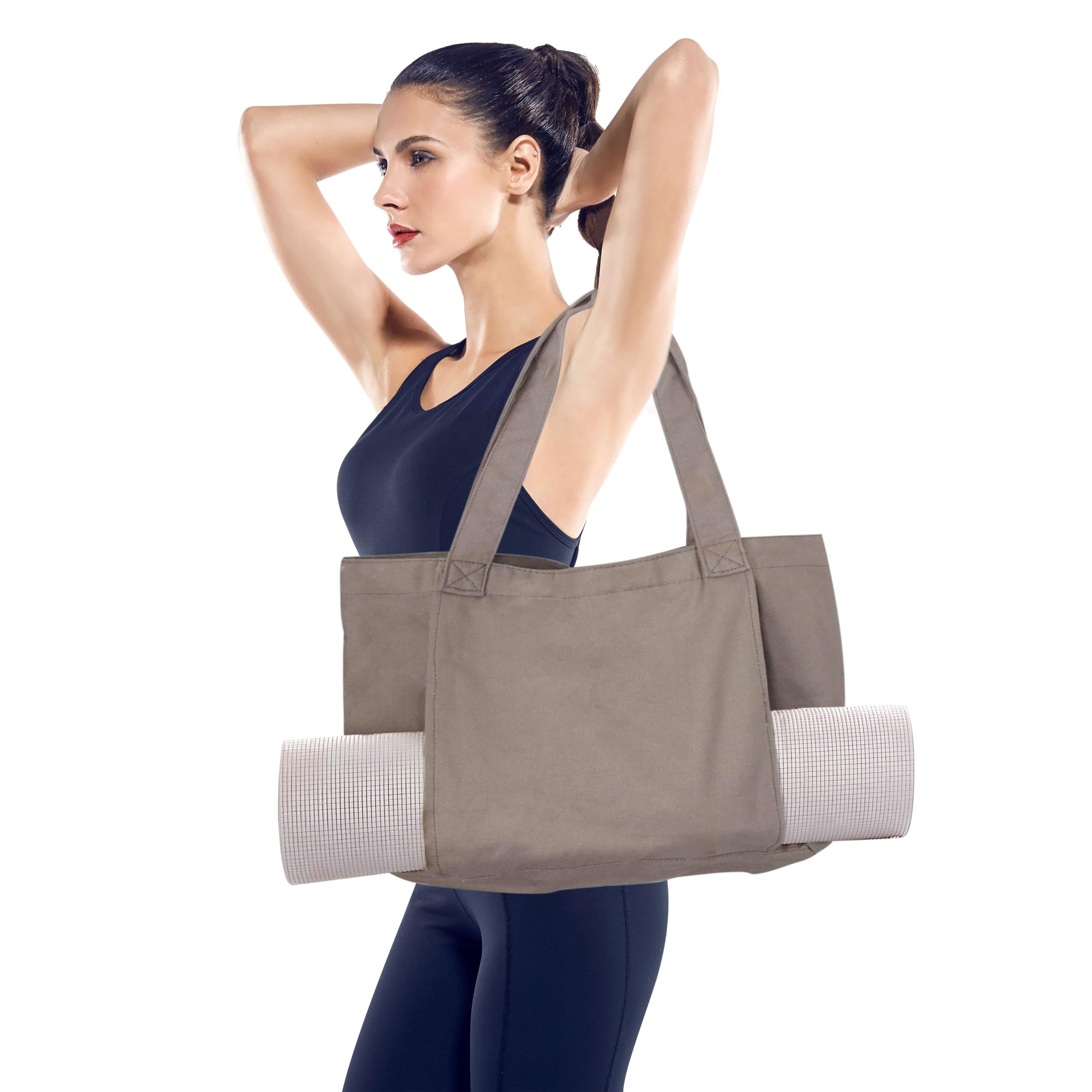 Borsa Yoga, Yoga Bag, Mat Storage, Sacca per Tappetino, Porta Tappetino, Pilates Mat Bag in Tela Resistente All'Acqua con Cerniera per Allenamento
