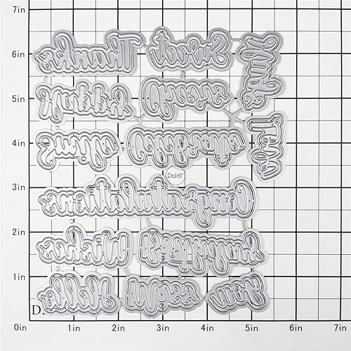 Miniatura 2 de DzIxY Juego de troqueles de corte de metal para hacer tarjetas, troqueles de papel para grabar, juegos de troqueles, plantillas para máquina de
