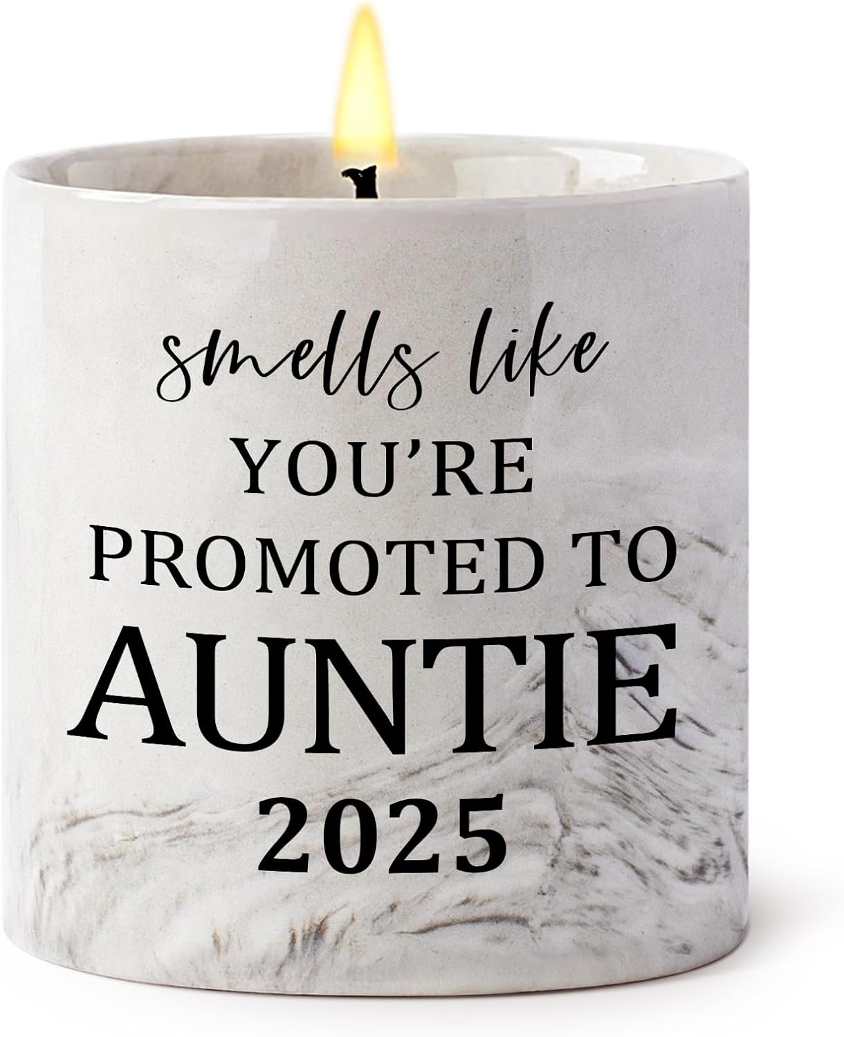FreeJac Pregnancy Announcement for Aunt Candle Gifts Promoted To Aunt, Auntie To Be, New Aunt, First Time Aunt, You're Going To Be An Auntie Gift Baby Announcement, Baby Shower Return Gifts for Auntie White