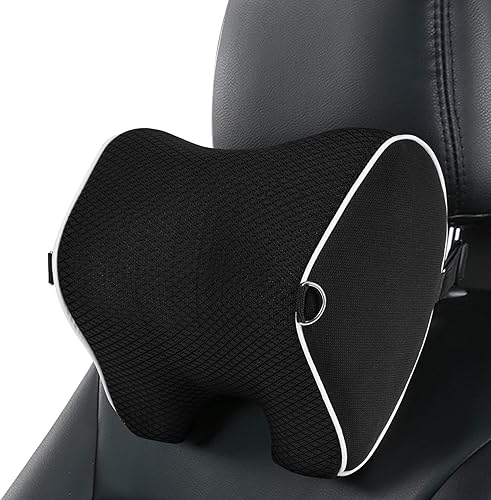 Almohada de coche Almohada de cuello de coche para alivio del dolor de cuello y soporte cervical, almohada de cuello para asiento de coche con