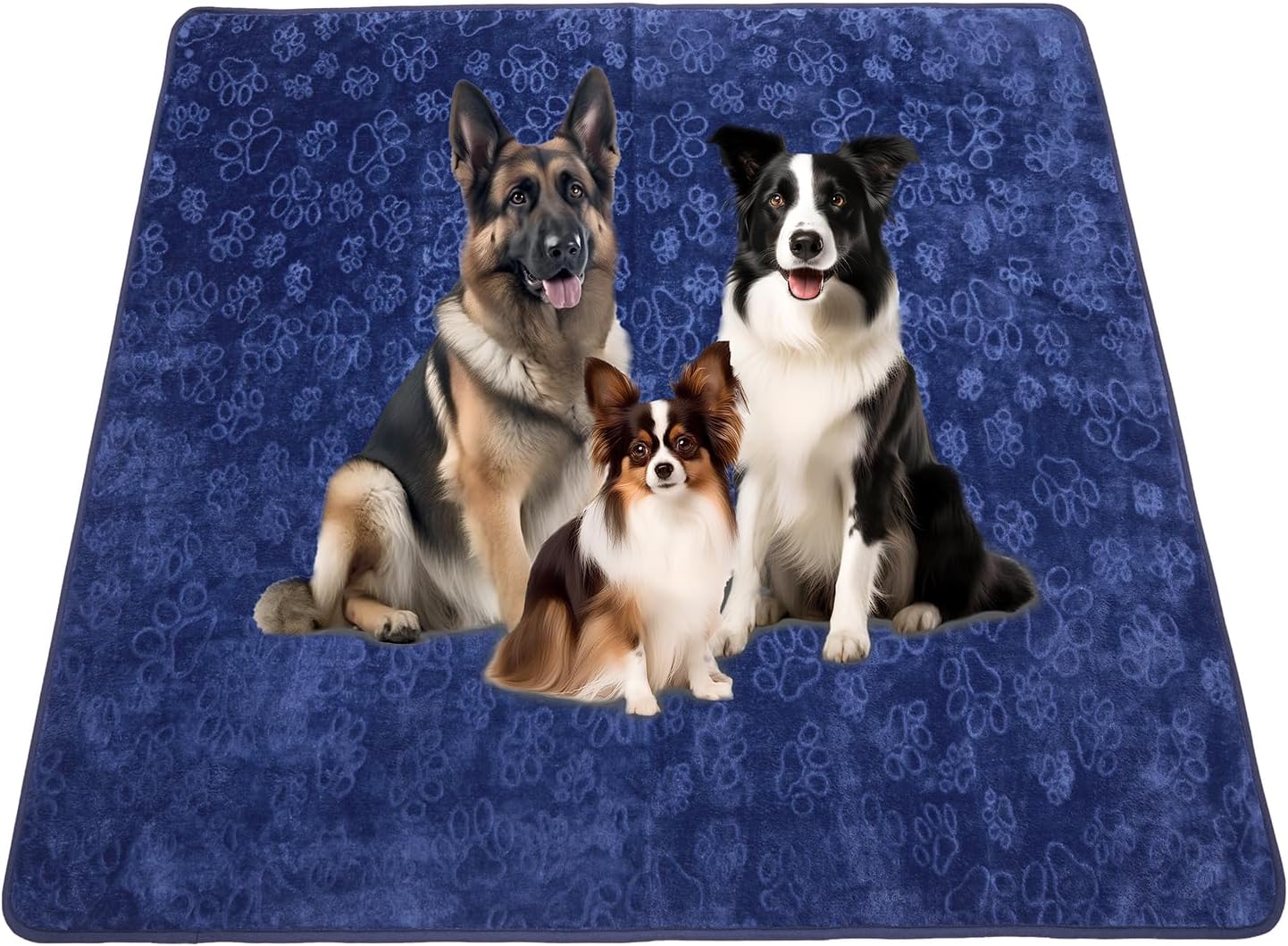 Qeils Reusable Puppy Pads, 65"x 48" Washable Pee Pads for Dogs, Waterproof Non Slip