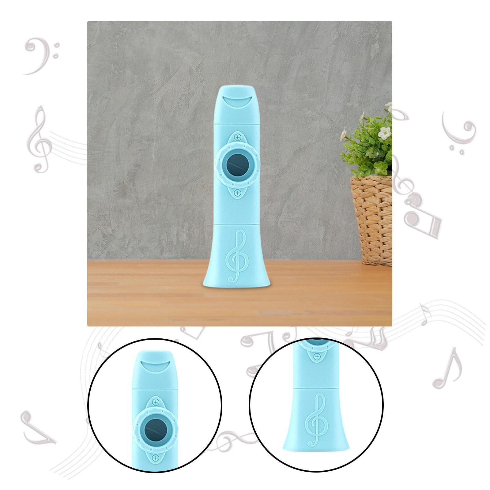Wmqbjta Kazoo Flute Educational Instrument for Accompaniment Portable for Guitar Violin Ukulele, blue