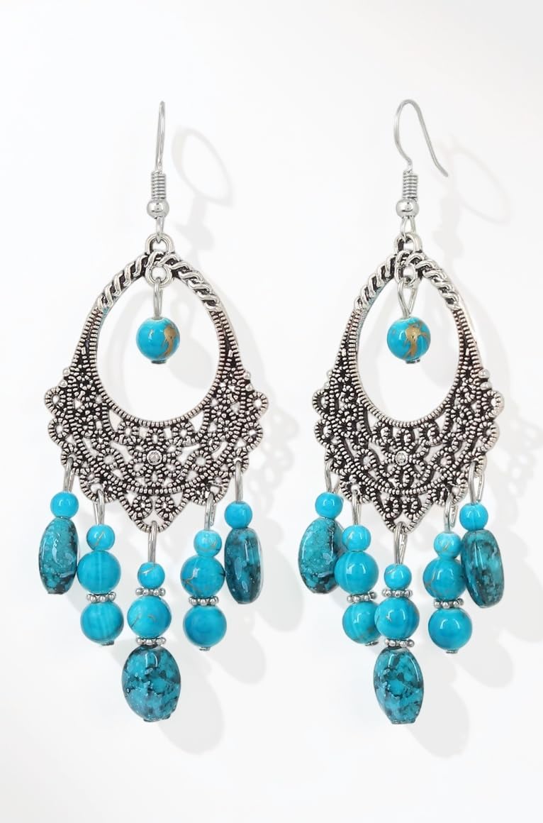 Latest Bohemian Oxidized Silver Earrings For Women & Girls