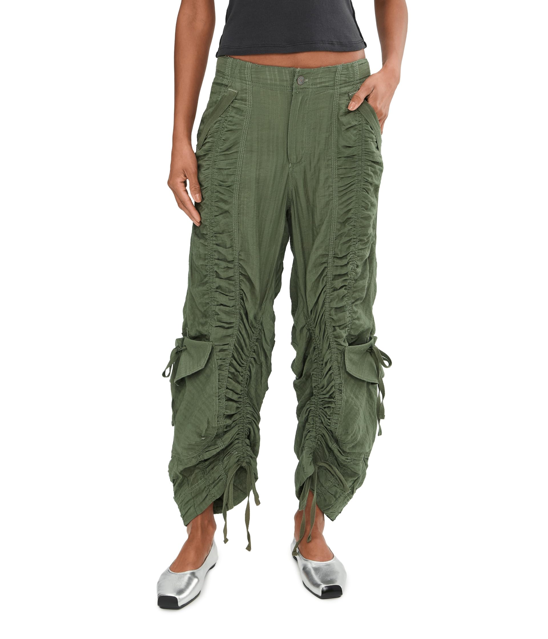 Free People Women's Scorpio Shirred Pants