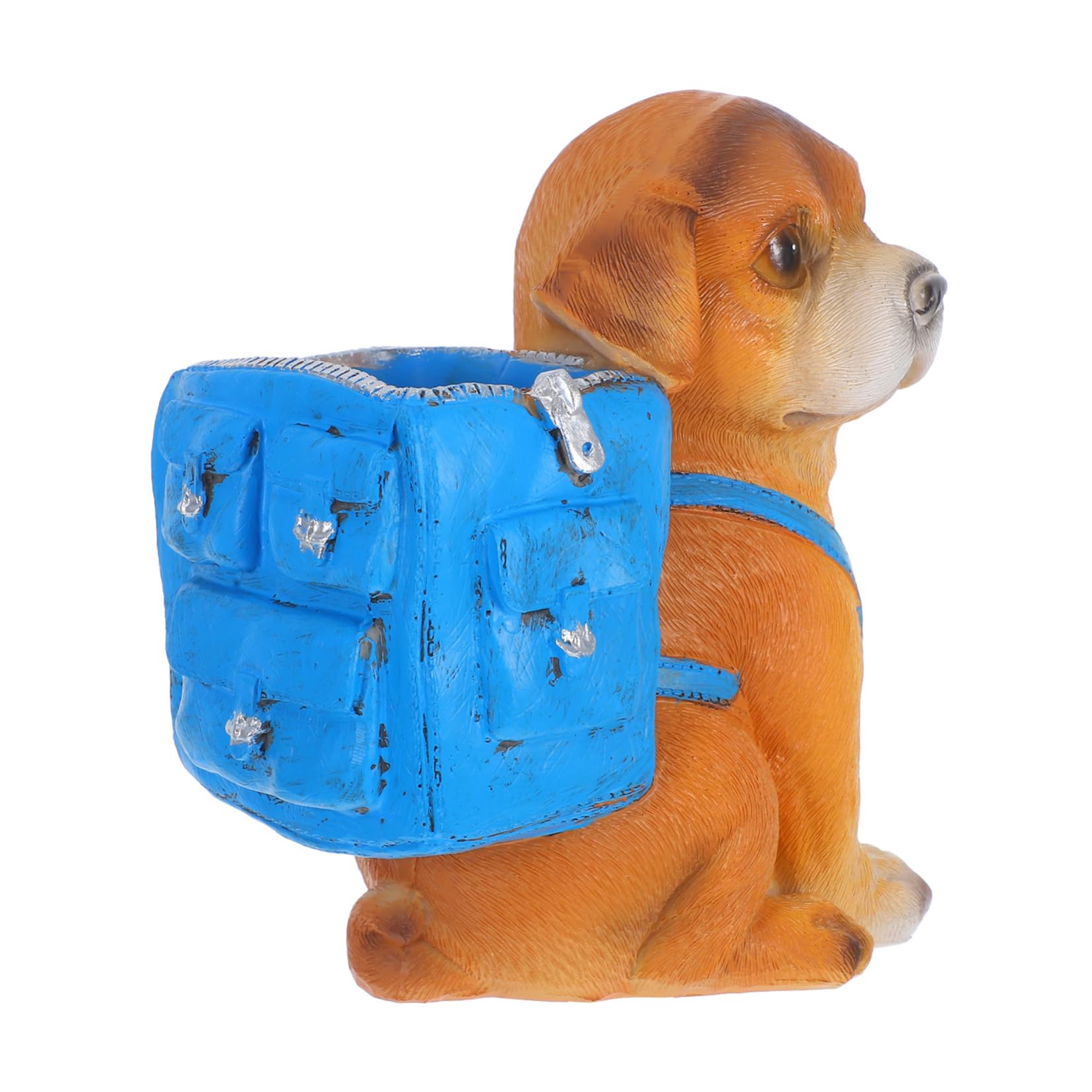 Uonlytech Pot à Crayons Forme Chiot Pour Bureau Organiseur Mignon Crayons Stylos Pot Rangement Bureau Maison