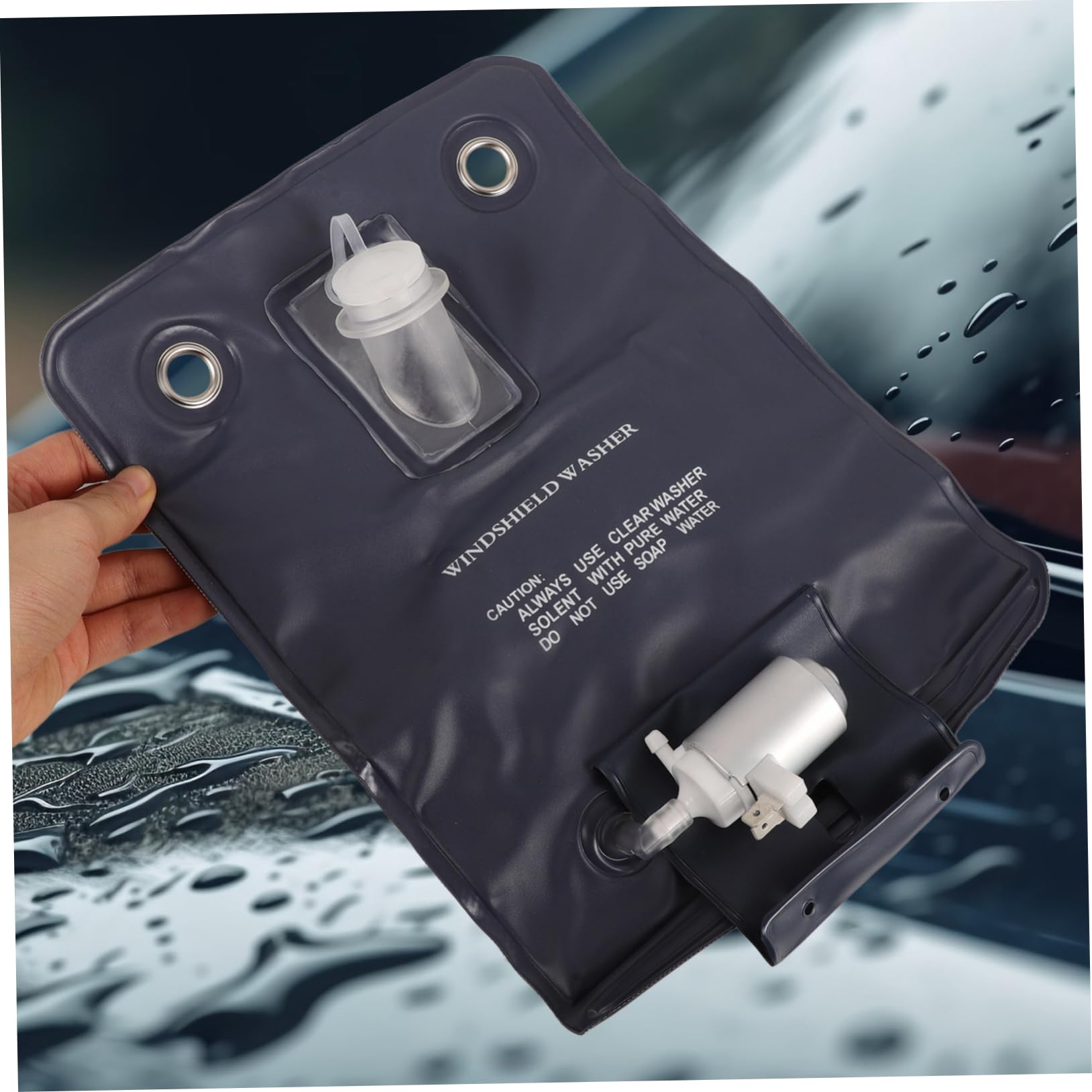 PRETYZOOM Kit di Sostituzione Pompa Lavavetri per Auto Tubo Flessibile in Metallo e Plastica, Affidabile e Portatile per Pulizia Parabrezza