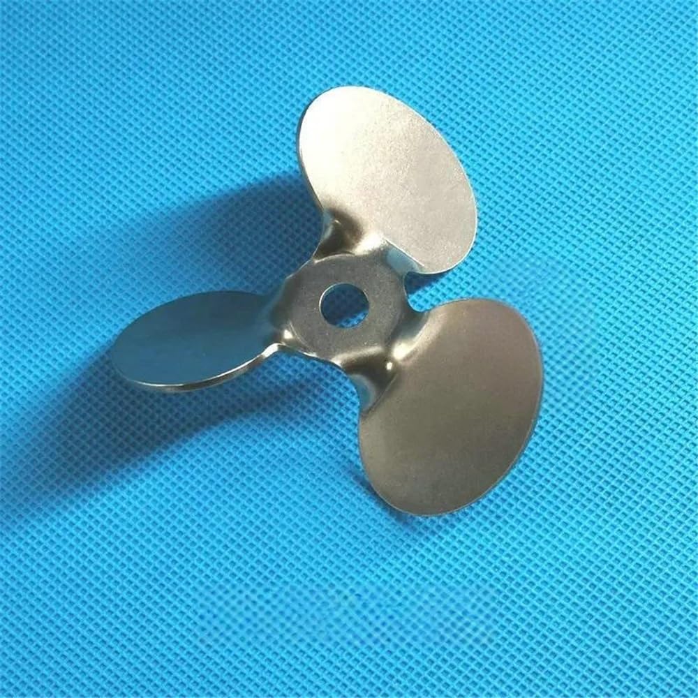 1 stücke Labor 304 Edelstahl Durchmesser 4cm Bis 12cm Drei Klinge Propeller Paddel for Labor(8cm 45degree angle)