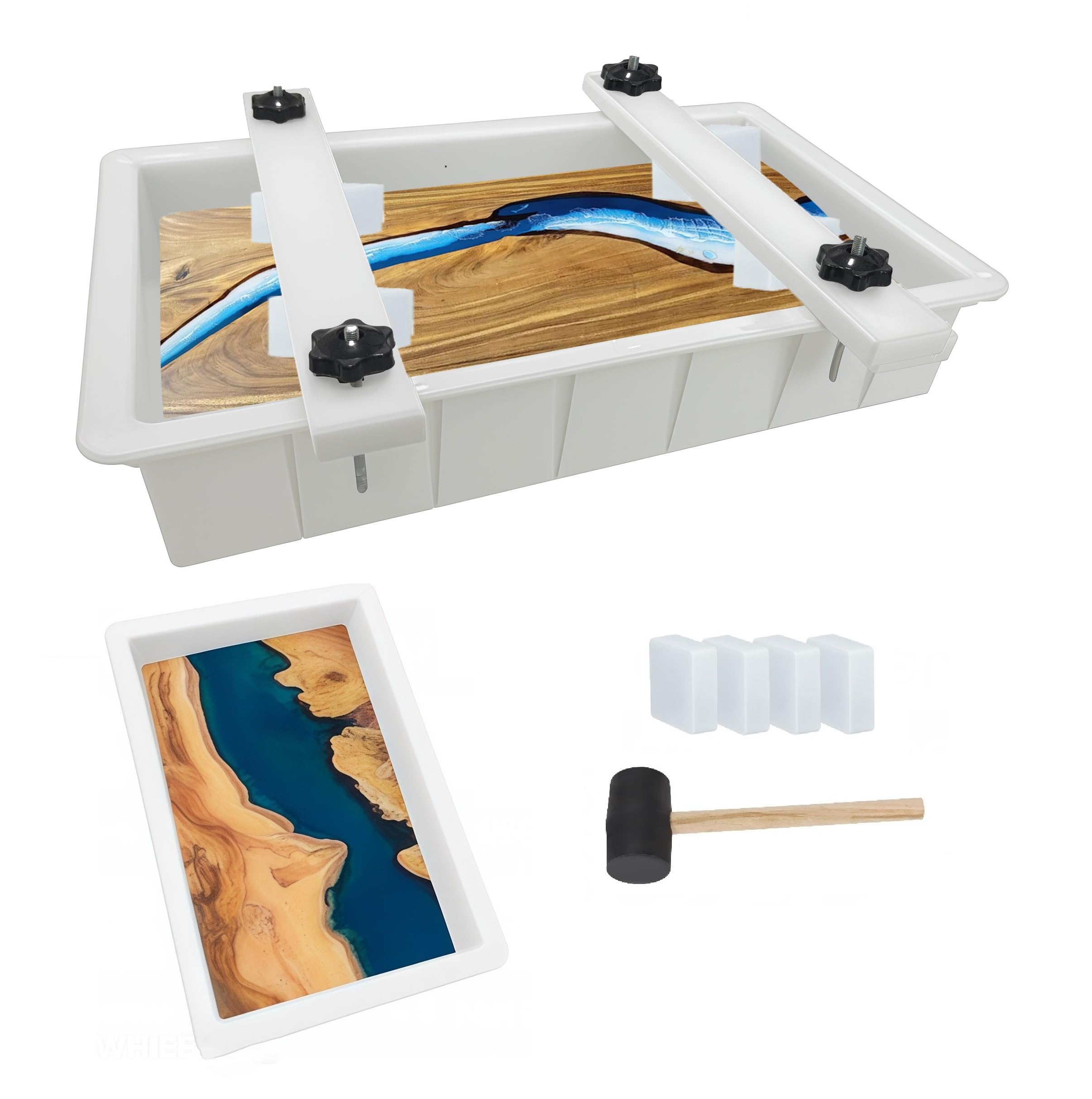 Amazon.com : Large Epoxy Table Mold 23.5*11.7*3 inch and 15.7*9.8