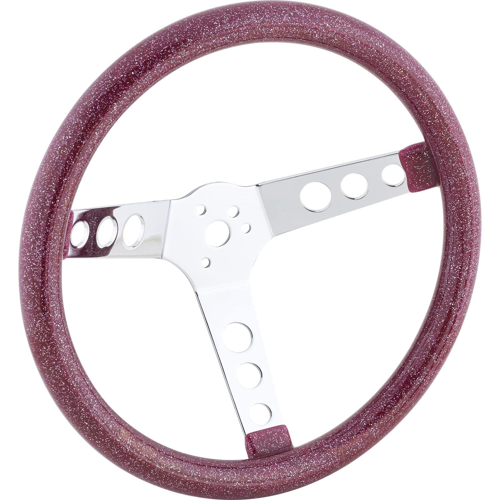 Amazon | 13インチ ブルーメタルフレーク 60年代スタイル ステアリング