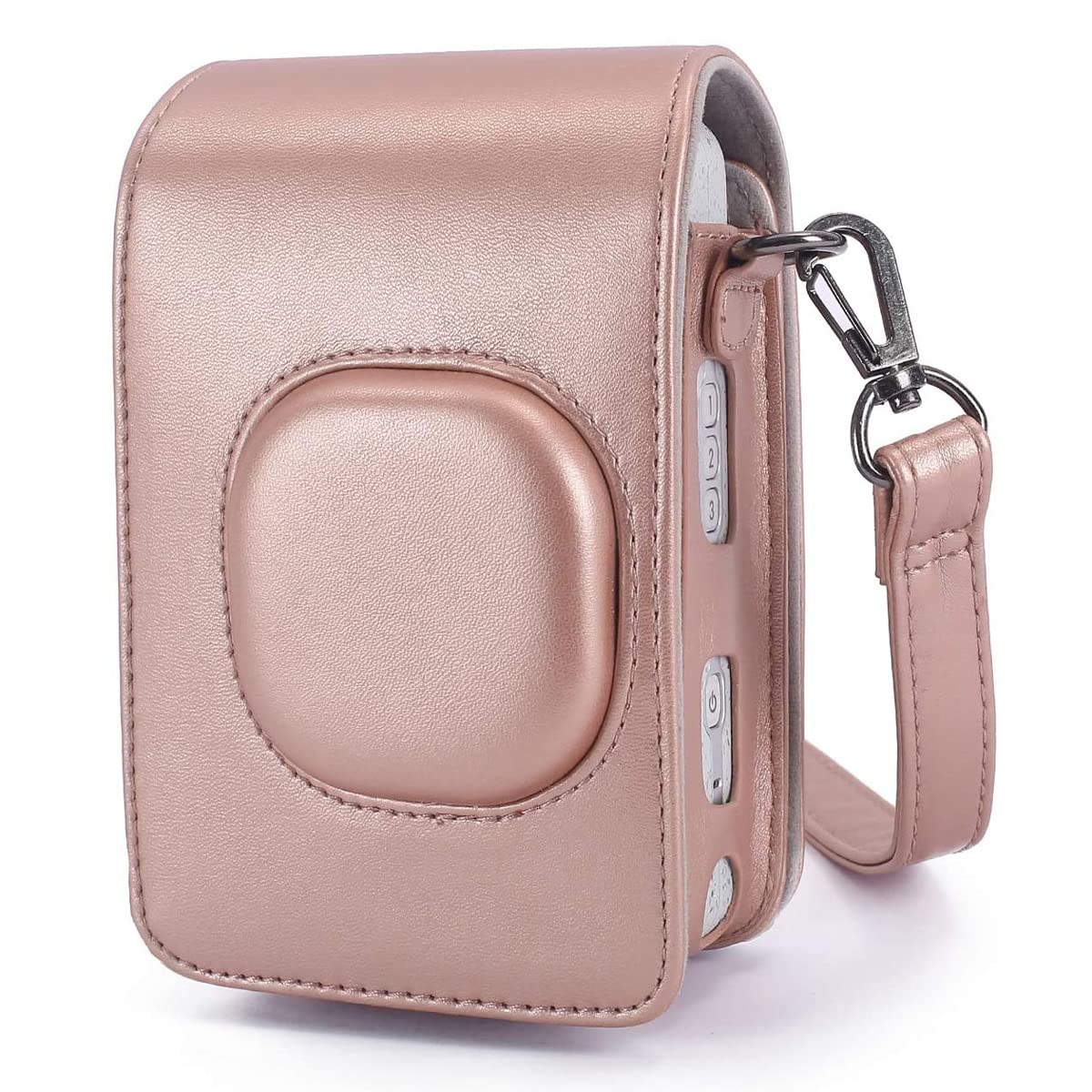 ZENKO Protective Camera Case for Instant Mini Liplay Leather Bag with Adjustable Shoulder Strap- Blush Gold-picture-16
