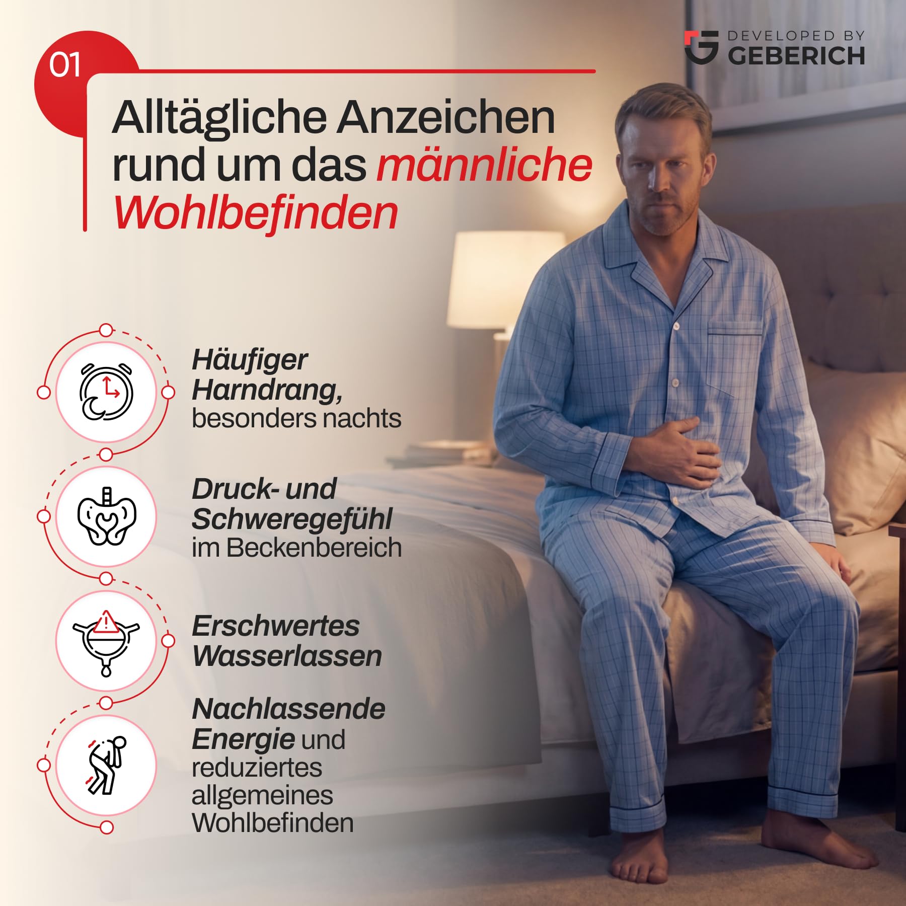 Kapseln ProstAktiv | Serenoa Repens 360mg + Echinacea 360mg | Prostata-Ergänzungsmittel für Männer mit Ginkgo biloba, Lycopin, Zink | Prostata- und Harnwegsunterstützung | 30 Kapseln